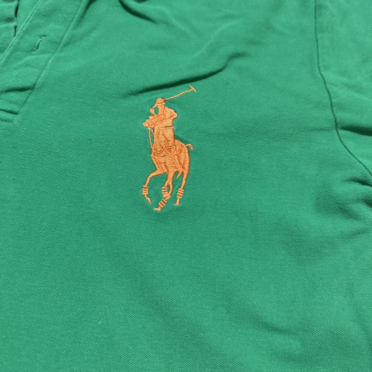 Polo Ralph Lauren × Vintage Polo Ralph Lauren Men’s Green Polo T-shirt Big Pony Size S Size US S / EU 44-46 / 1 - 3 Thumbnail