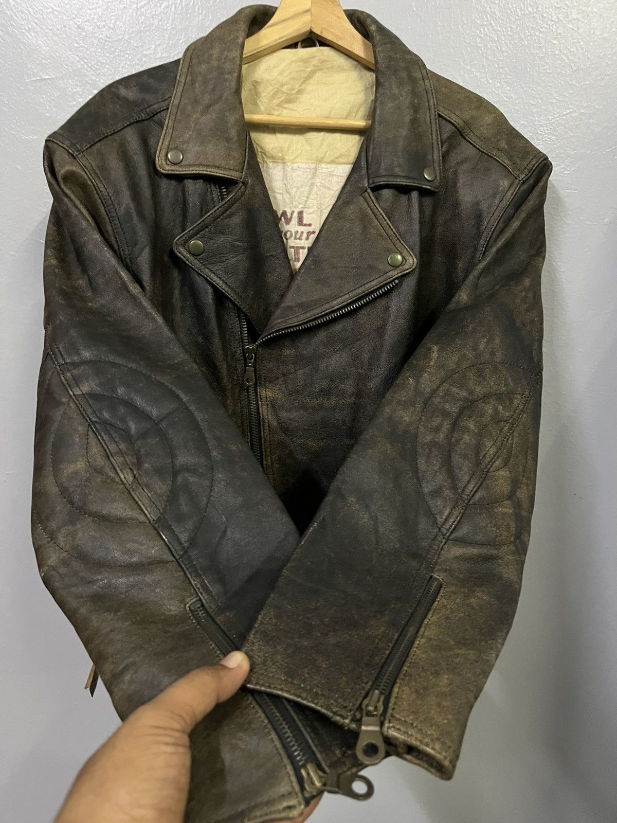 Vintage VINTAGE RARE LEATHER JACKET Size US M / EU 48-50 / 2 - 13 Thumbnail