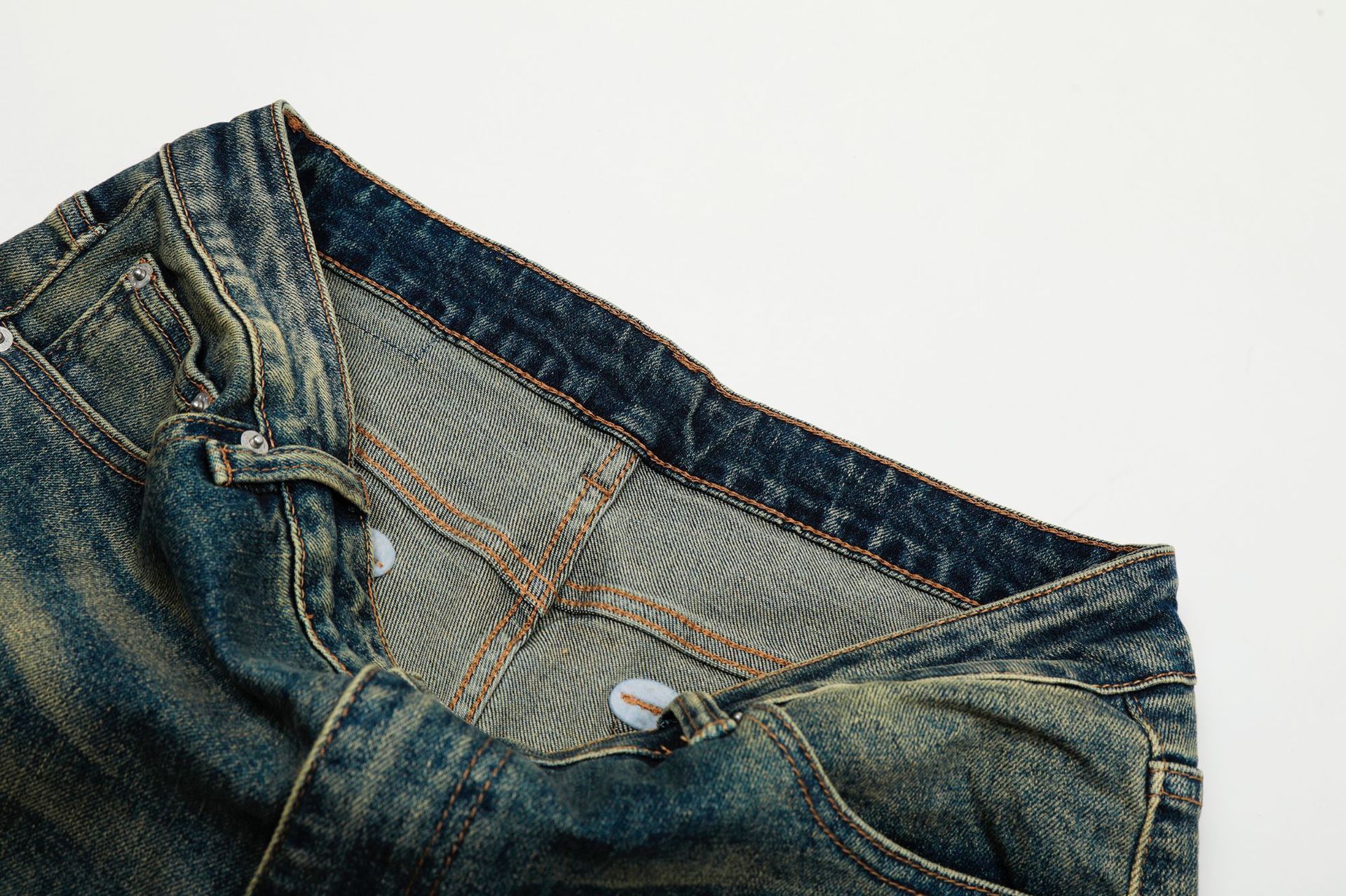 Japanese Brand × Vintage American distressed punk loose casual flared washed jeans Size US 34 / EU 50 - 4 Thumbnail