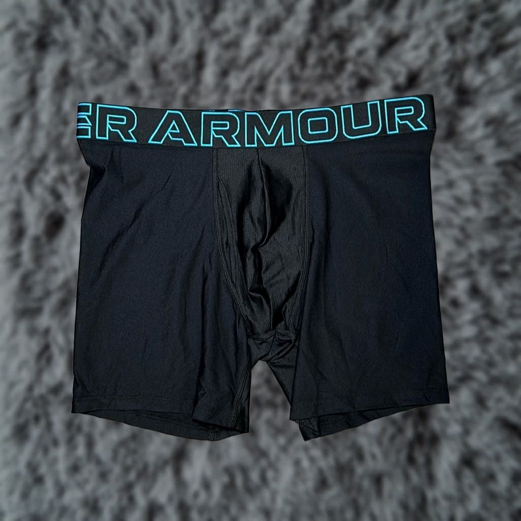 Under Armour Under Armour Boxer Brief Performance Microfiber - Medium Men Black Regular Size M Size 40R - 1 Thumbnail