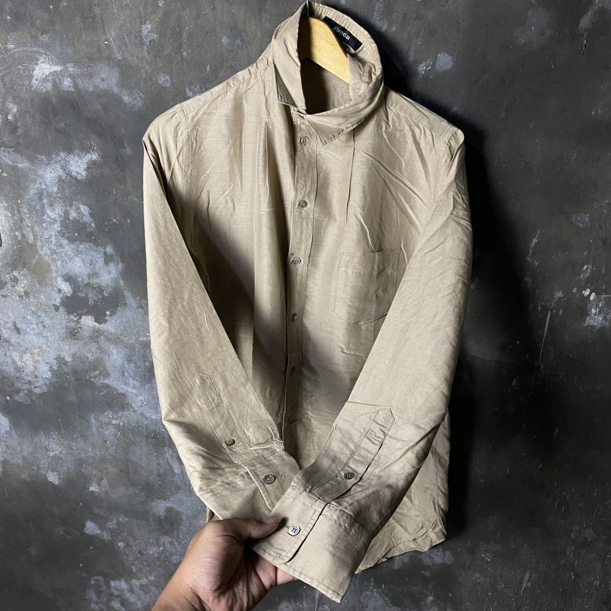 Issey Miyake × Japanese Brand × Zucca Vintage zucca issey miyake crooked 2 in 1 unique collar Size US M / EU 48-50 / 2 - 4 Thumbnail