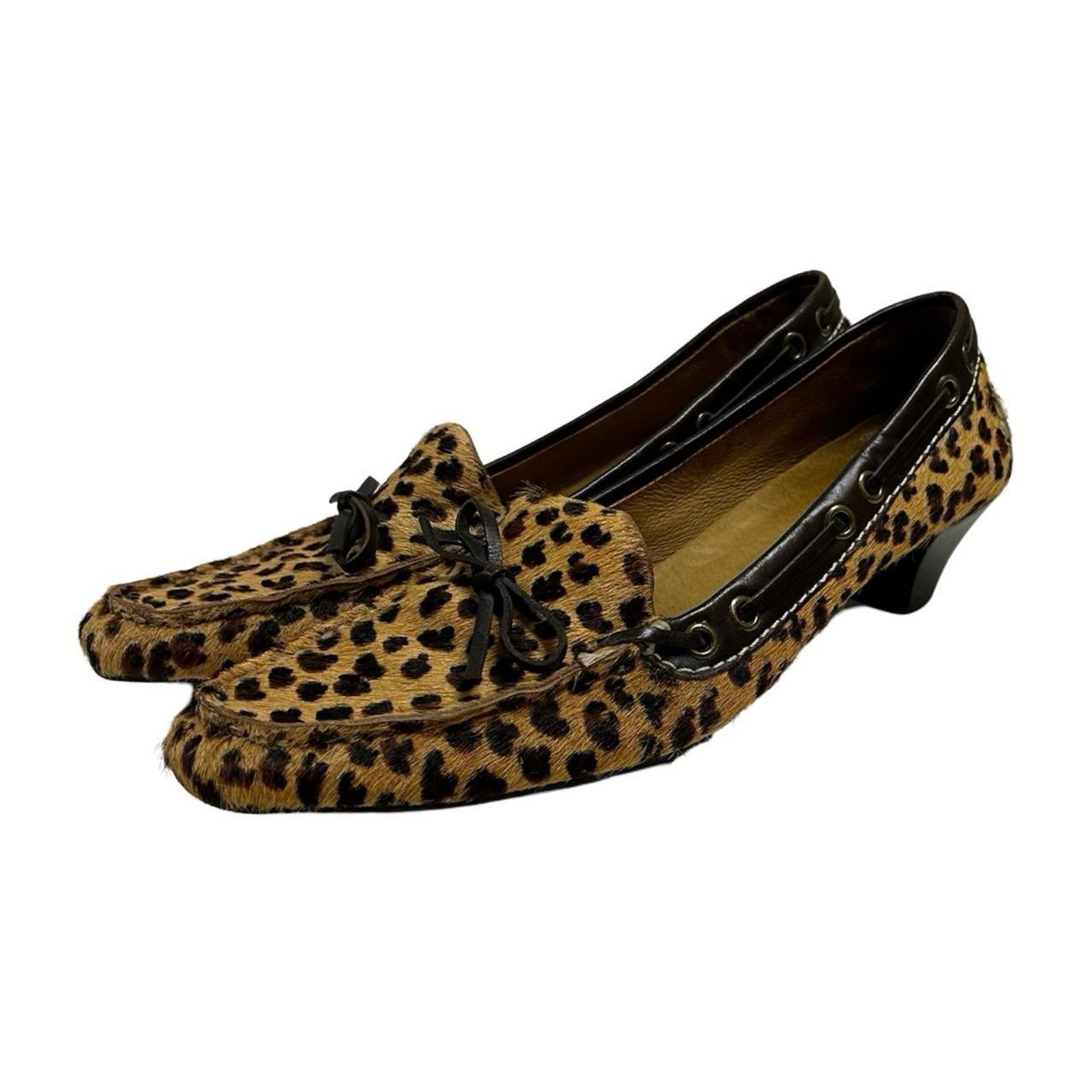 Eddie Bauer Cheetah print kitten heels Eddie Bauer sz 7 pony / calf hair Size US 7 / IT 37 - 1 Thumbnail