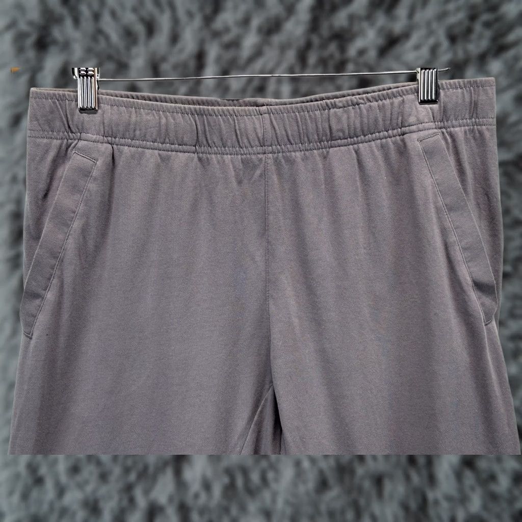 Nike Nike Dri-FIT Joggers Pants Cuffed Mens Large Grey Swoosh Patch Training Size US 33 - 1 Thumbnail