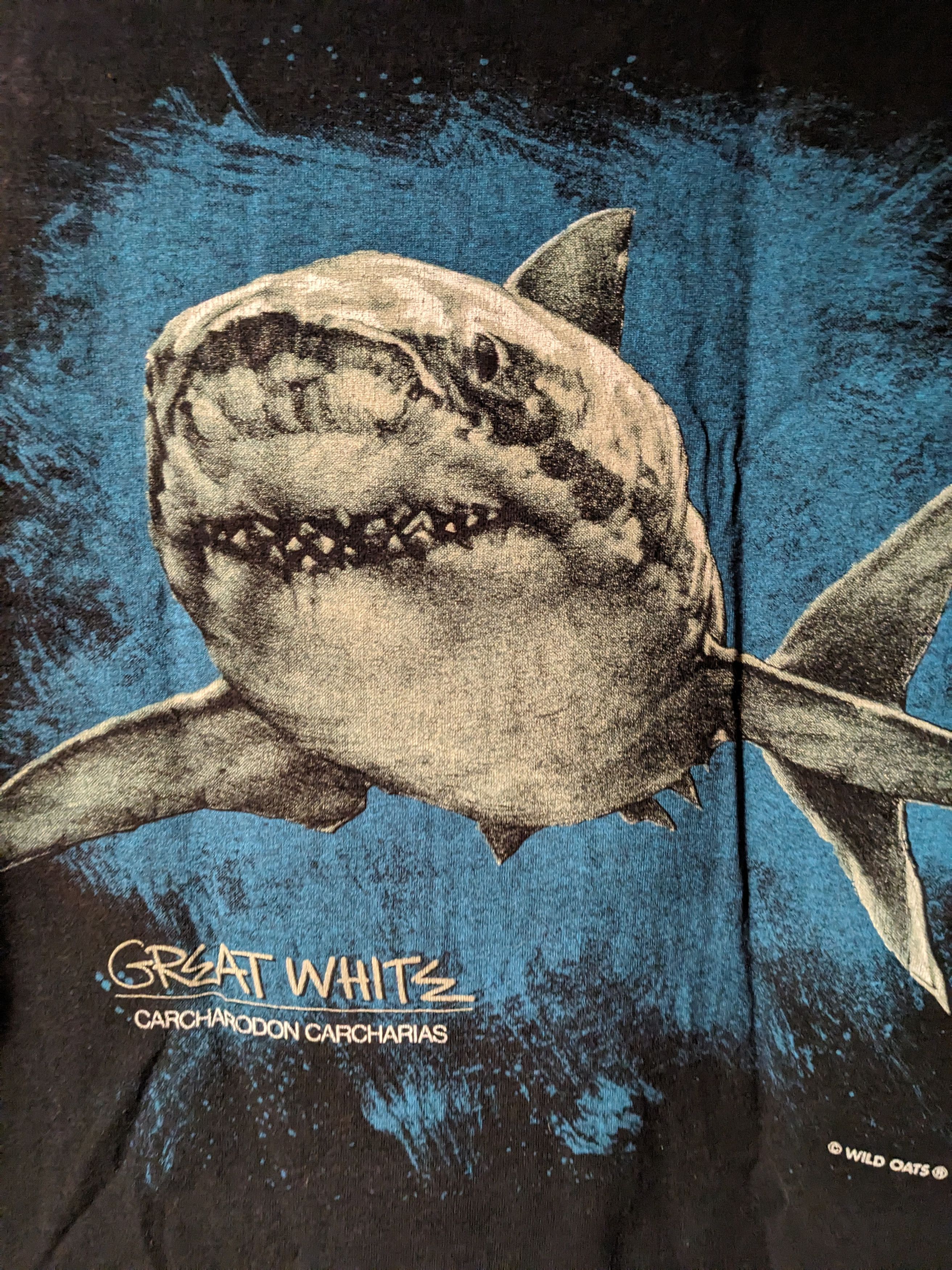 Arts & Science Vintage Sea World Great White Animal Nature Medium T-Shirt Size US M / EU 48-50 / 2 - 2 Thumbnail