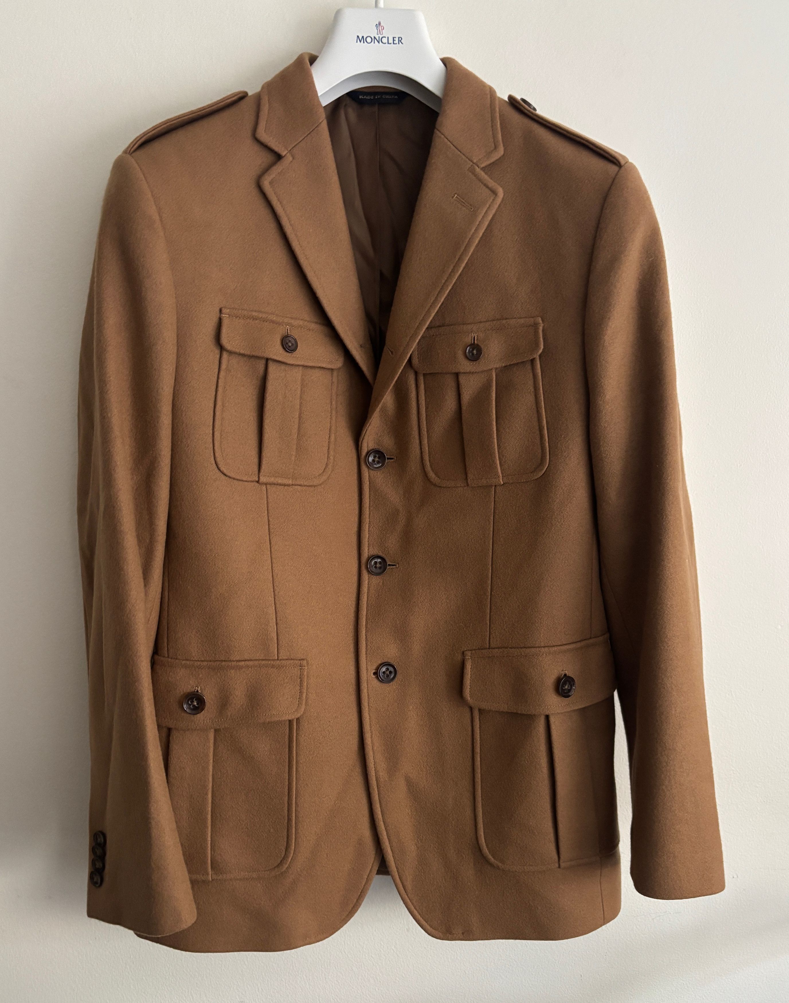 Banana Republic $375 Camel/ Tan Wool Field Jacket/ Sport Coat- Medium Size US M / EU 48-50 / 2 - 1 Thumbnail