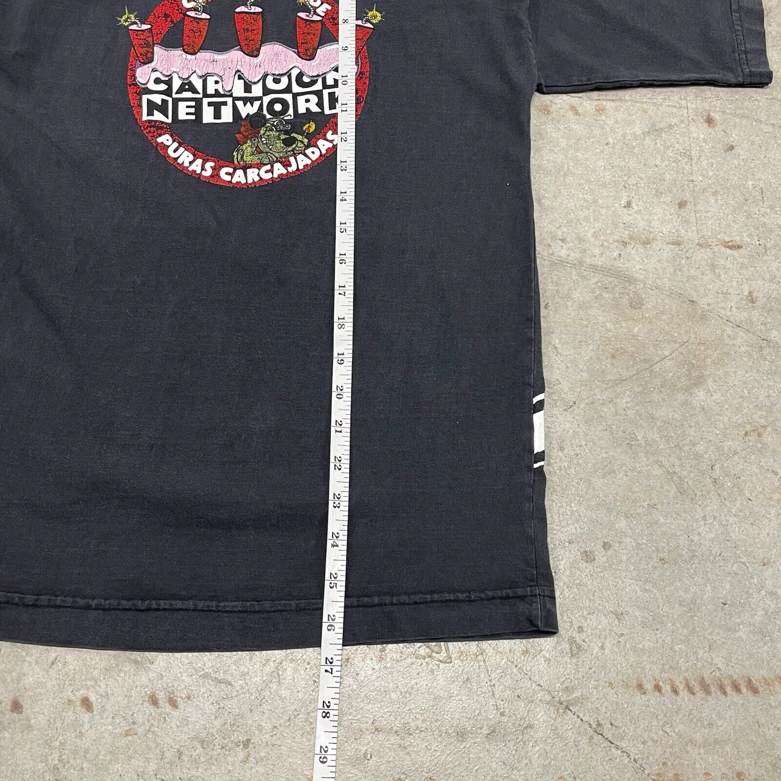 Cartoon Network × Vintage 1997 Cartoon Network Cast & Crew Faded Black T Shirt Rare Size US S / EU 44-46 / 1 - 9 Thumbnail