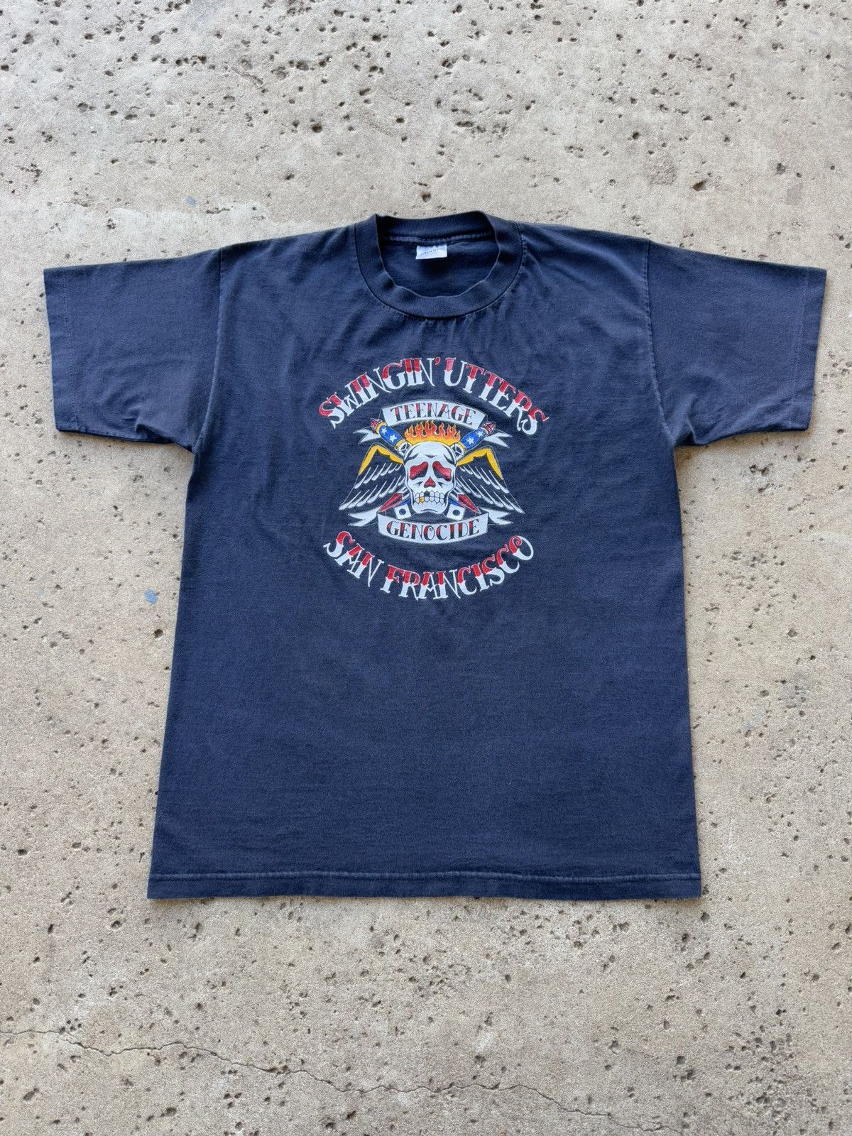 Band Tees × Vintage 1995 Swingin' Utters Teenage Genocide San Fran Punk Tee L Size US L / EU 52-54 / 3 - 1 Thumbnail
