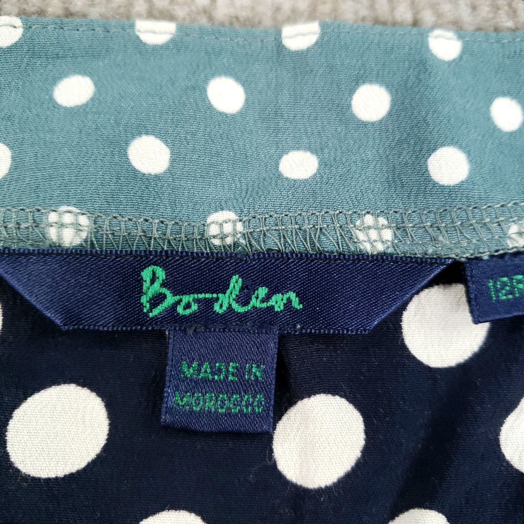 Boden Boden A-Line Dress Women Size 12 R Blue White Polka Dot 3/4 Sleeve Lightweight Casual Size XL / US 12-14 / IT 48-50 - 6 Thumbnail