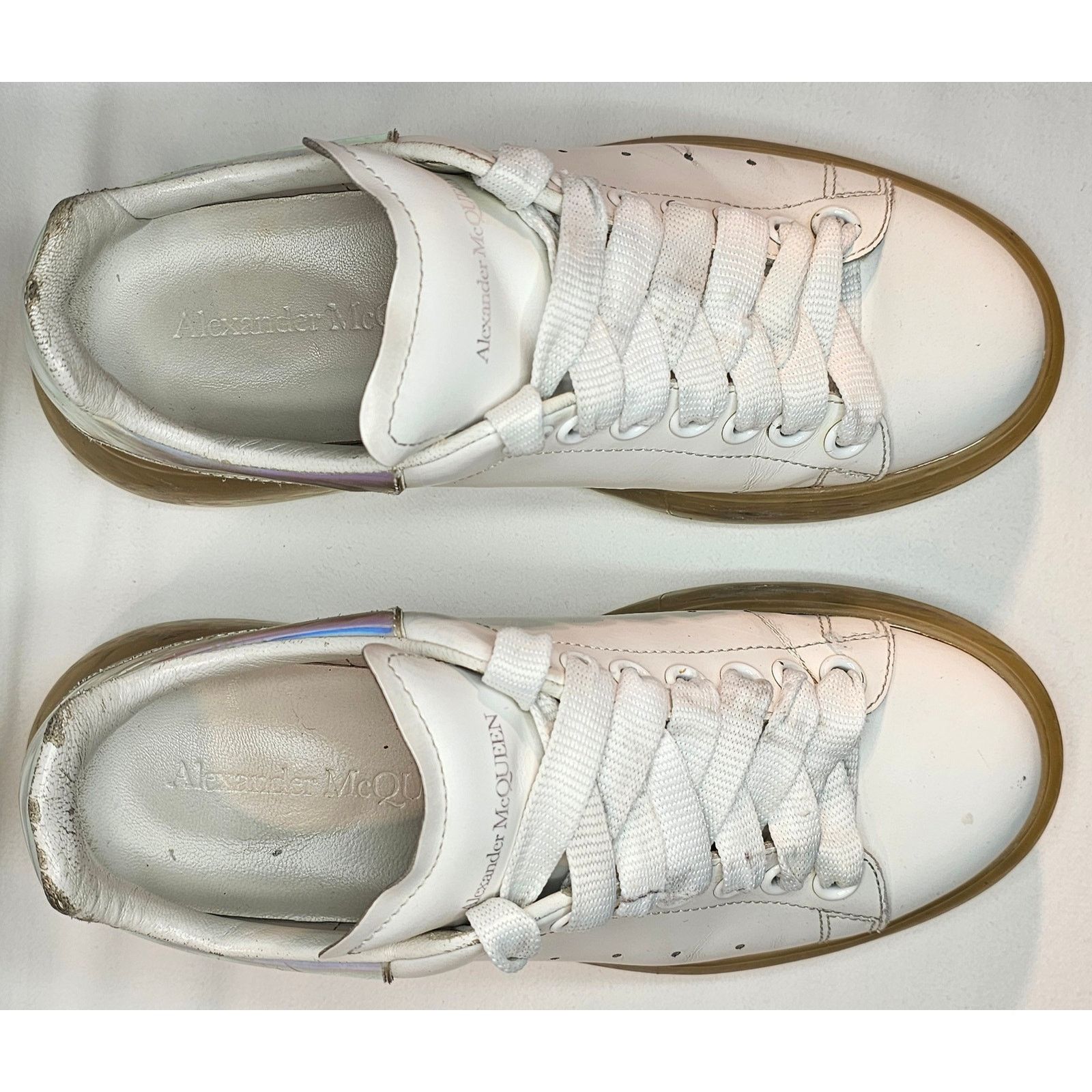 Alexander McQueen Alexander McQueen Oversized Sneaker “White Multi” Size US 6.5 / IT 36.5 - 3 Thumbnail