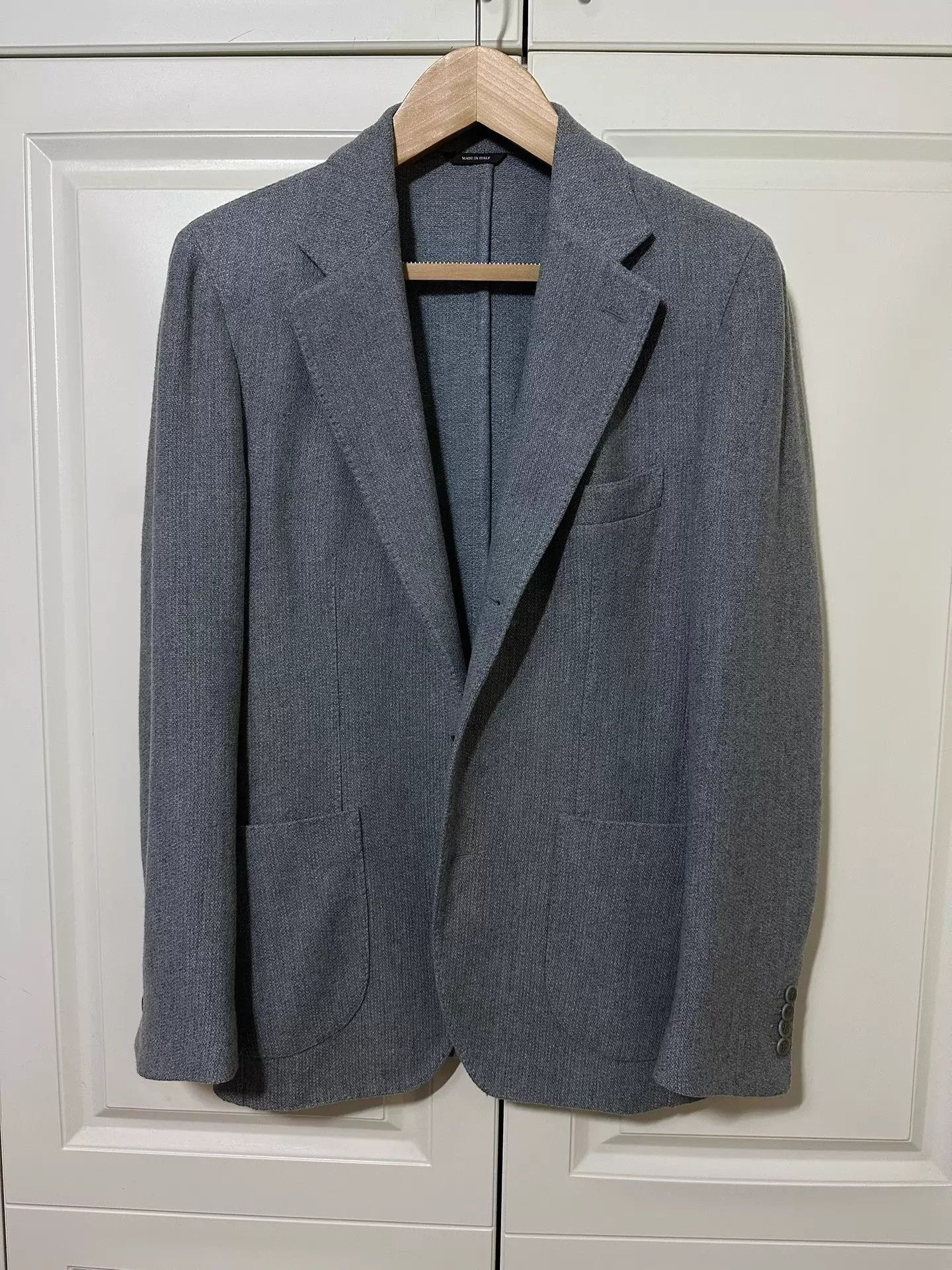 Loro Piana Loro Piana 48 Gray w/ Glacier Blue Tint Cashmere Blazer Size 48S - 1 Thumbnail