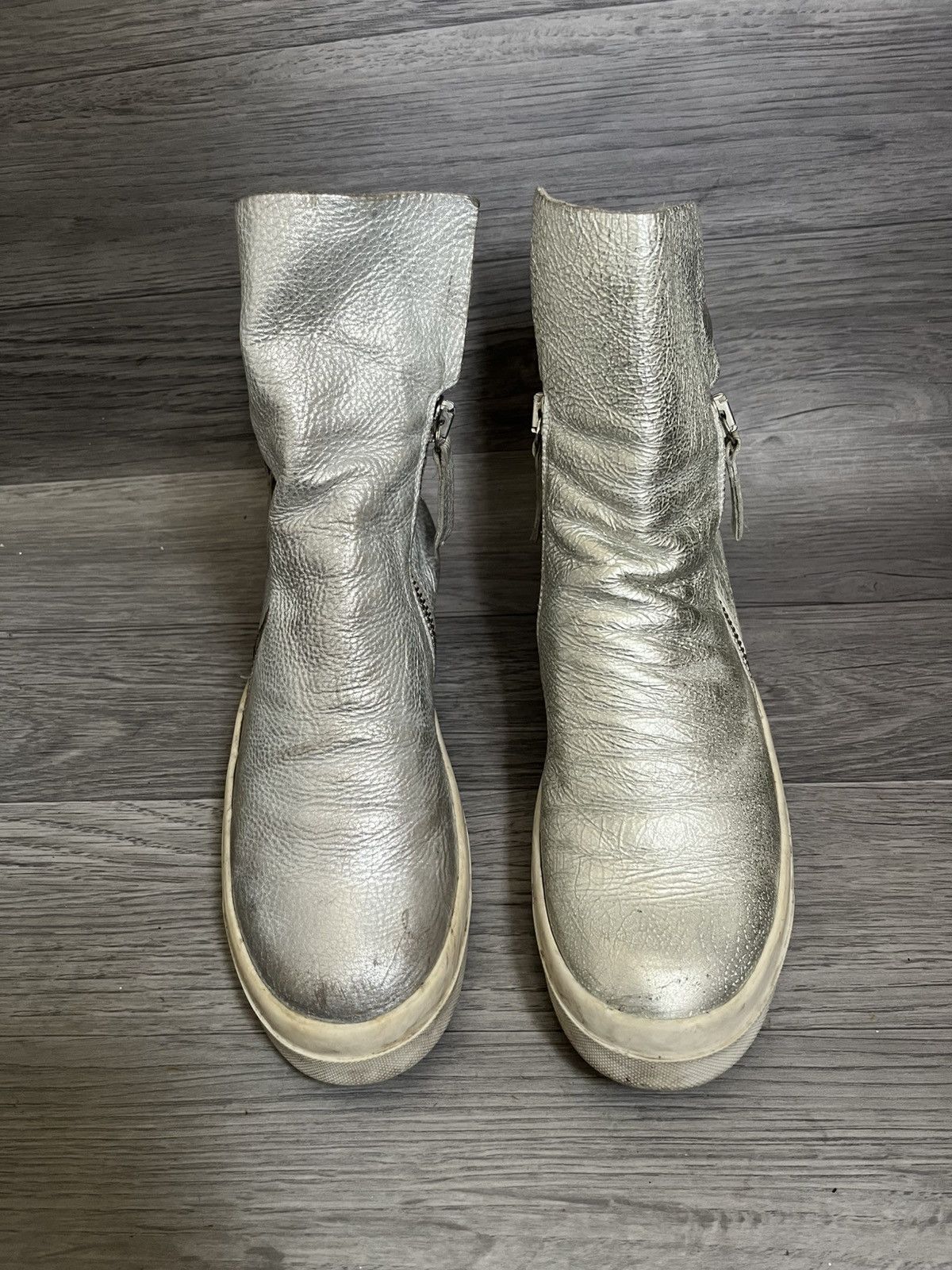 Cinzia Araia Cinza araia ,rick owens,drkshw style zipper shoes sz38 Size US 5 / EU 37 - 3 Thumbnail