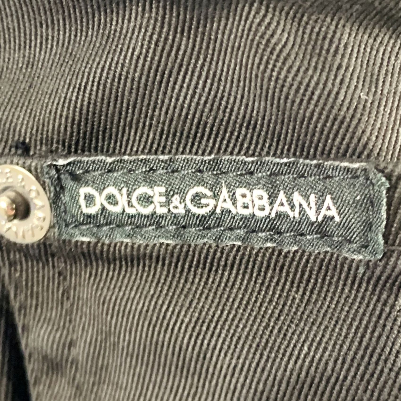 Dolce & Gabbana DOLCE & GABBANA Size 36 Black Cotton Blend Jean Cut Casual Pants Size US 36 / EU 52 - 3 Thumbnail