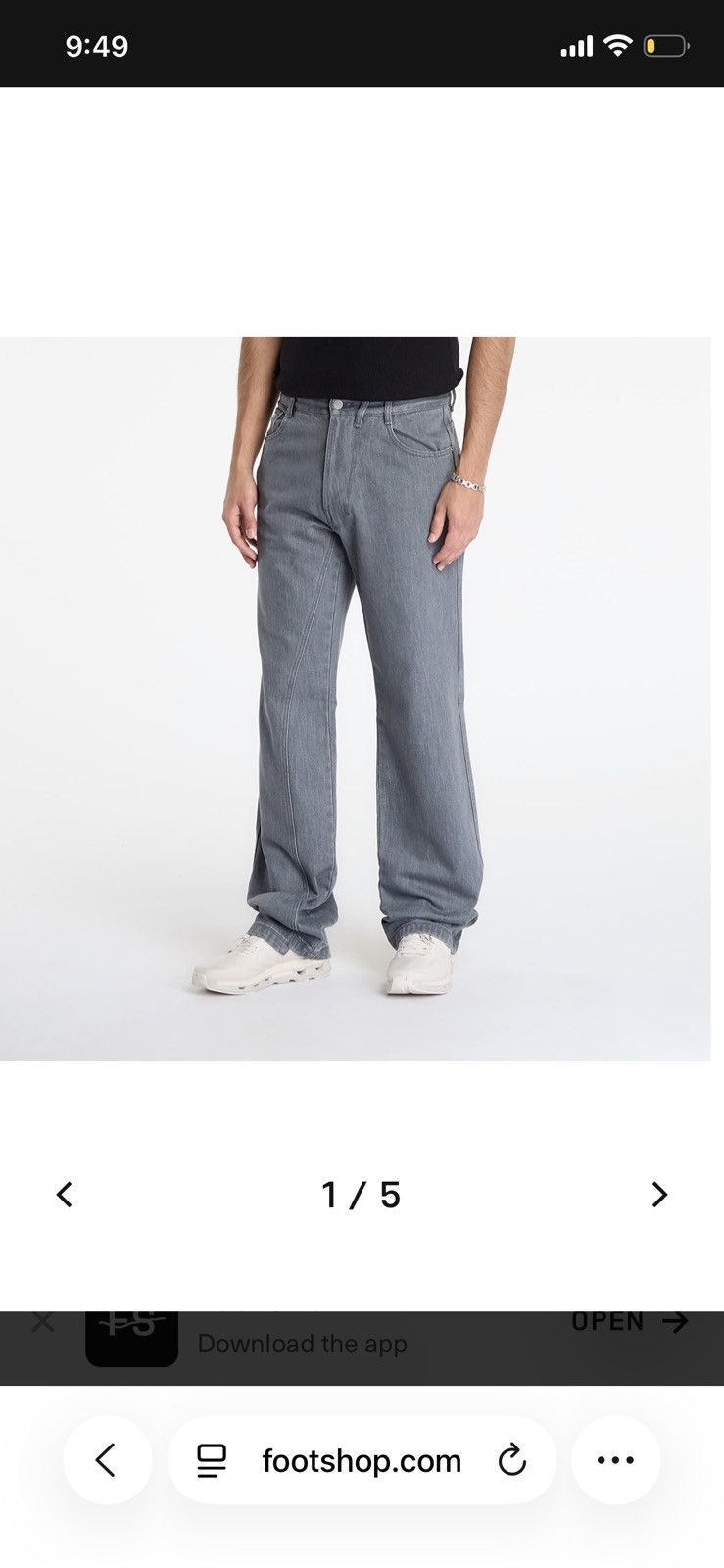 POST ARCHIVE FACTION (PAF) Post Archive Faction PAF Archive Curved Jeans Size 32 Medium Size US 32 / EU 48 - 15 Thumbnail