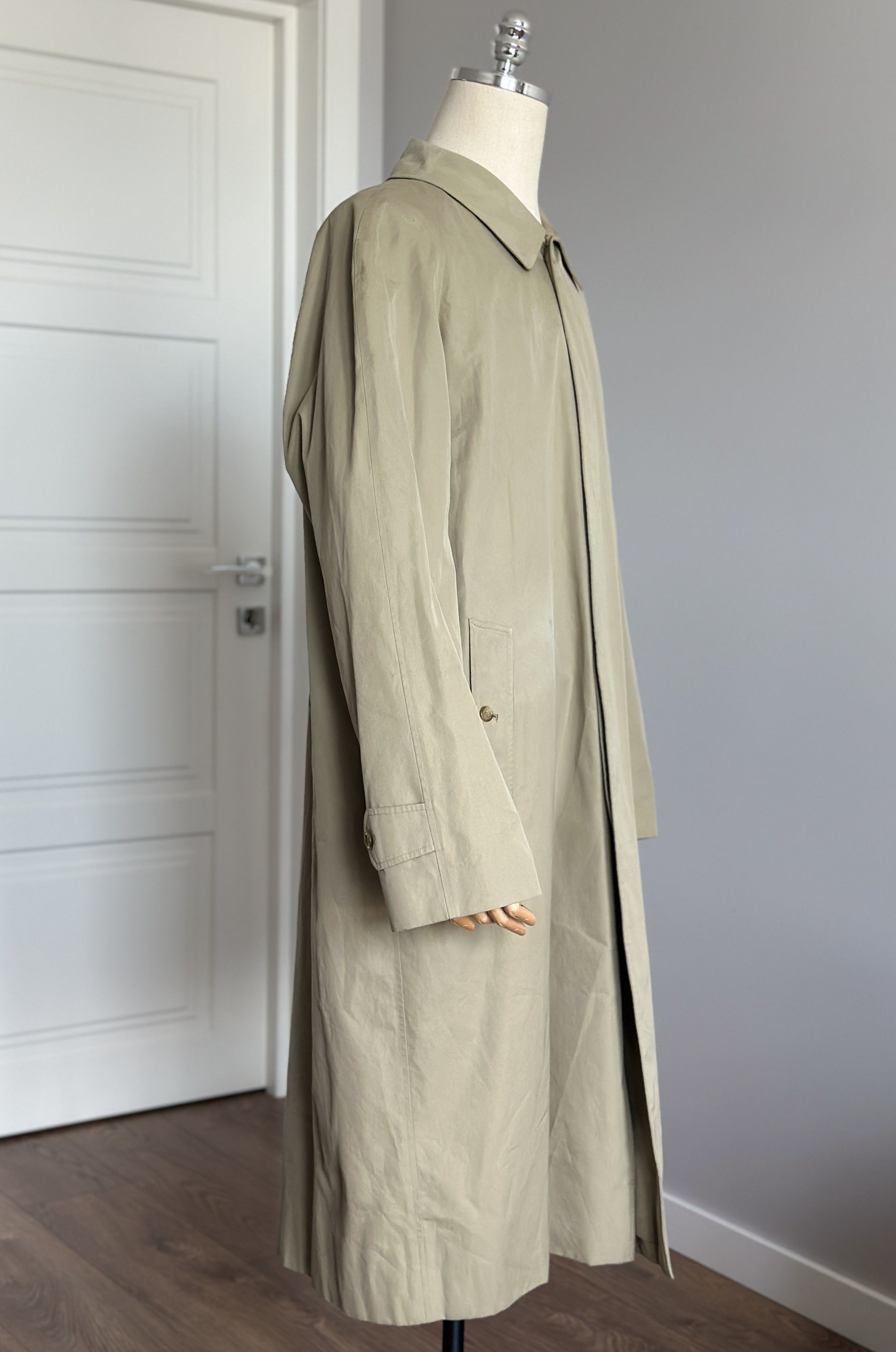 Burberry Vintage BURBERRYS 100% Cotton Long Coat Nova Check Lining Size US XL / EU 56 / 4 - 10 Thumbnail