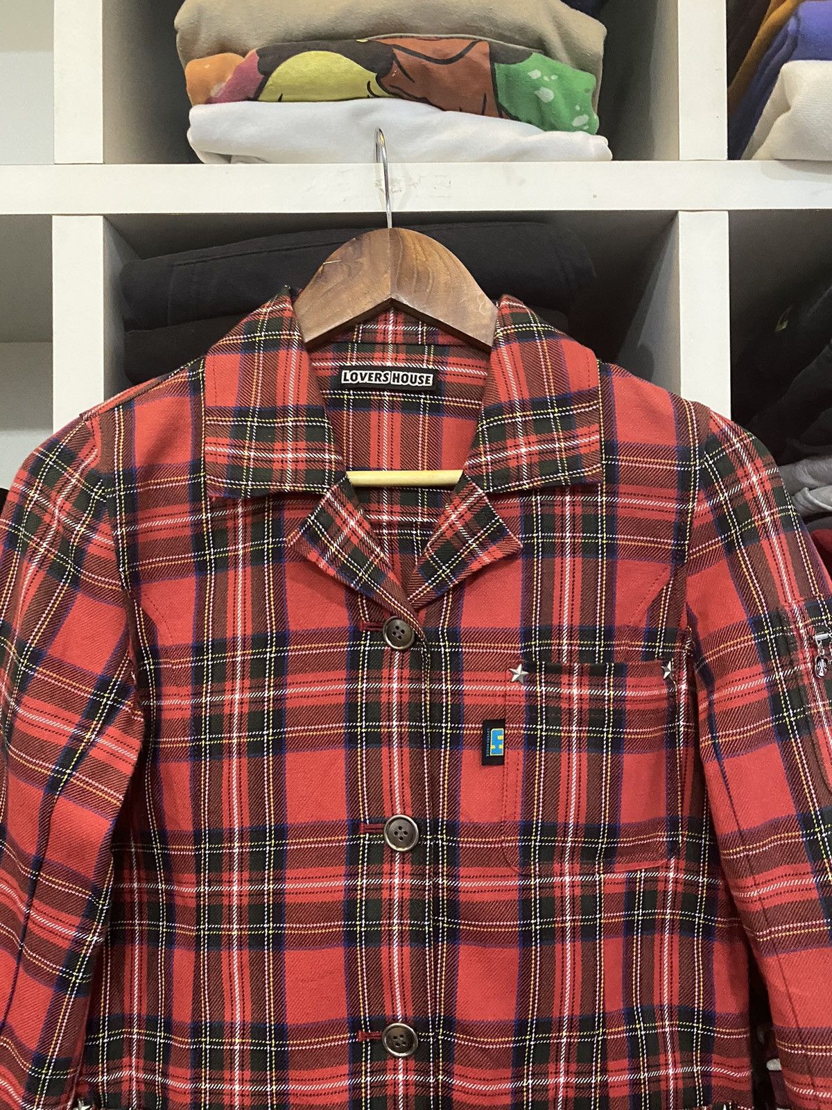 Japanese Brand × Vintage Super Lovers Tartan Jacket Size US M / EU 48-50 / 2 - 5 Thumbnail