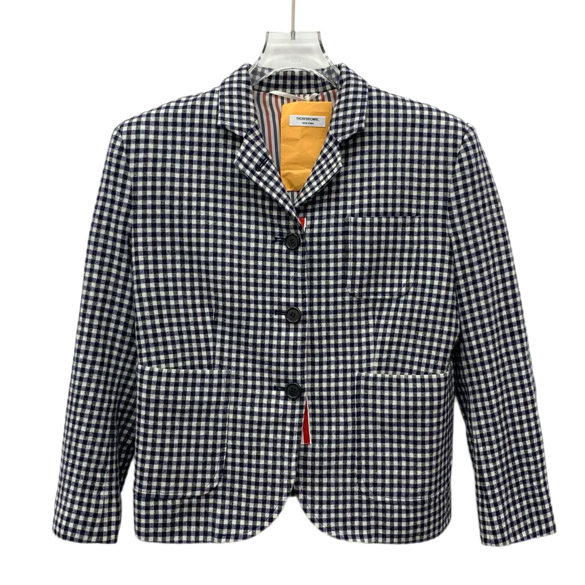 Thom Browne Thom Browne Cotton Plaid Brown Jacket 42 Women Size M / US 6-8 / IT 42-44 - 1 Thumbnail