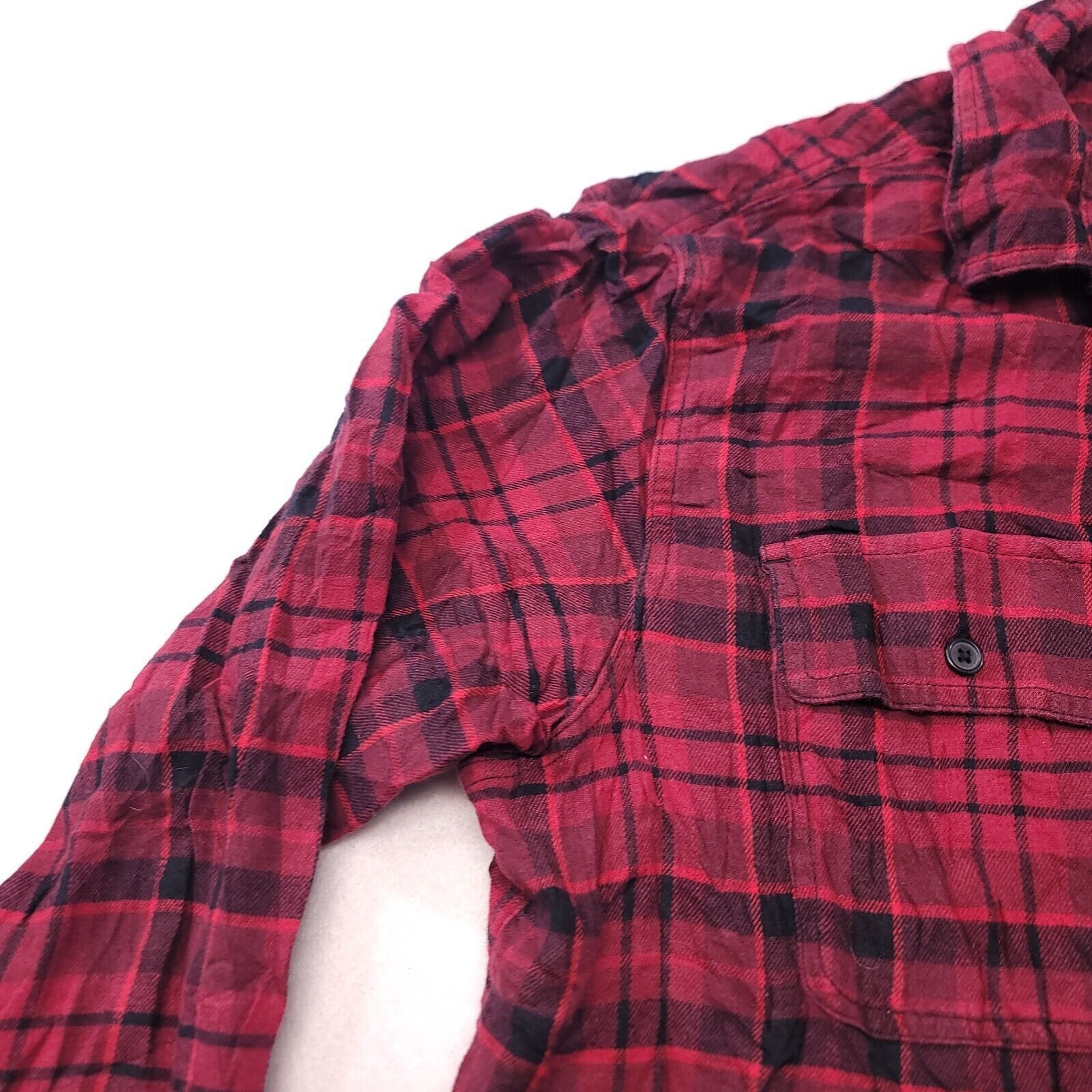 Old Navy Old Navy Tartan Flannel Casual Shirt Mens Size Large XL Red Size US XL / EU 56 / 4 - 4 Thumbnail