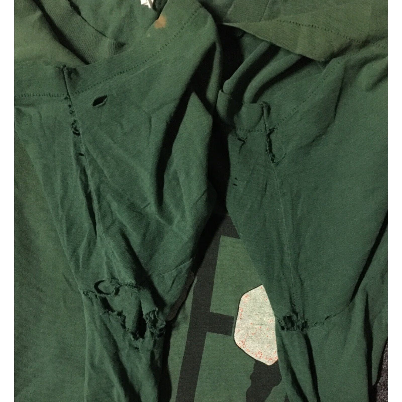 Vintage VINTAGE 90s Studio Umen Thrashed Faded Shirt XL Green Distressed Grunge Skate Surf Punk 80s Shirt Mens XL 90s 80s Size US XL / EU 56 / 4 - 5 Thumbnail