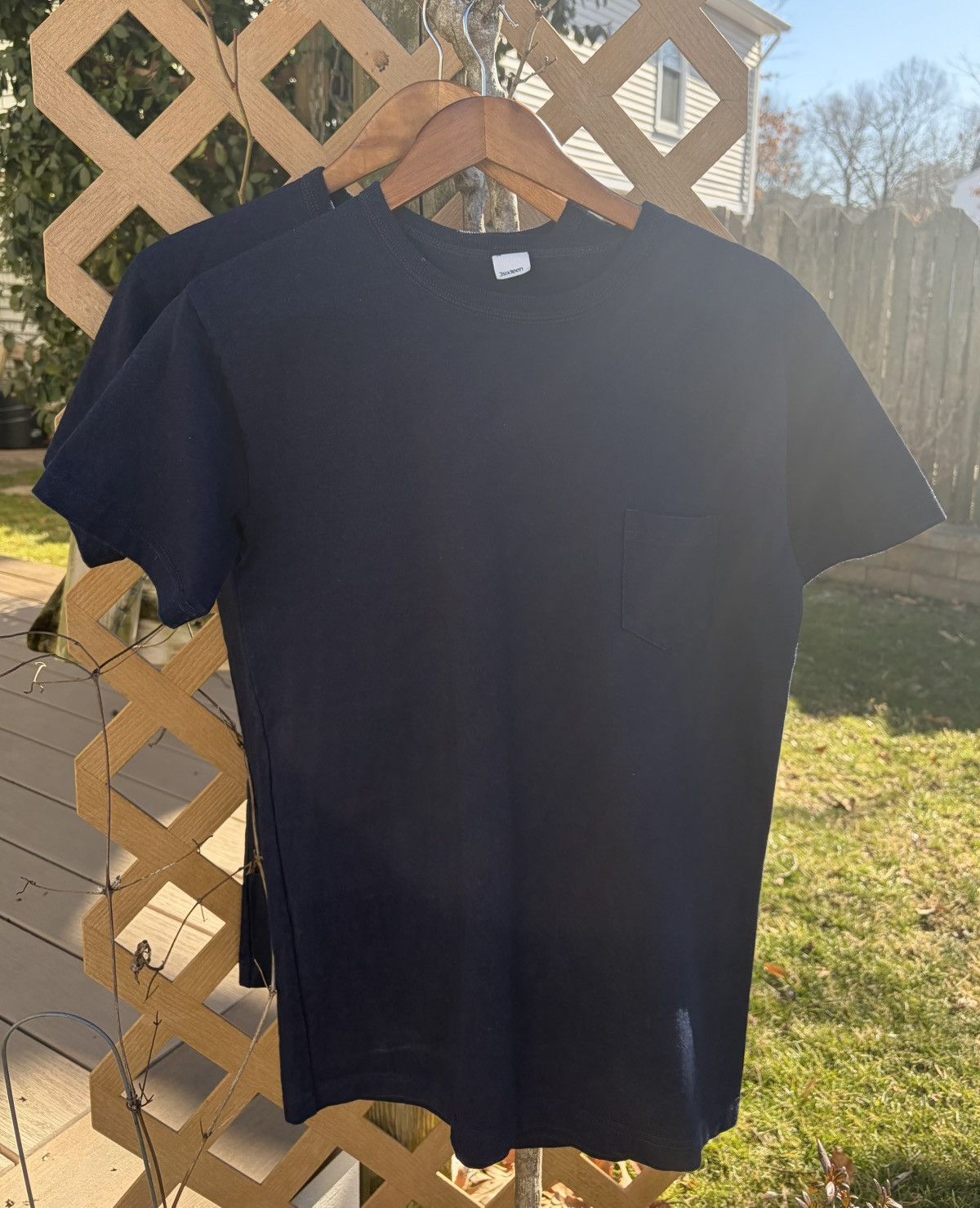 3sixteen 3Sixteen Heavyweight Indigo Pocket Tee 2-pack szM Size US M / EU 48-50 / 2 - 2 Thumbnail