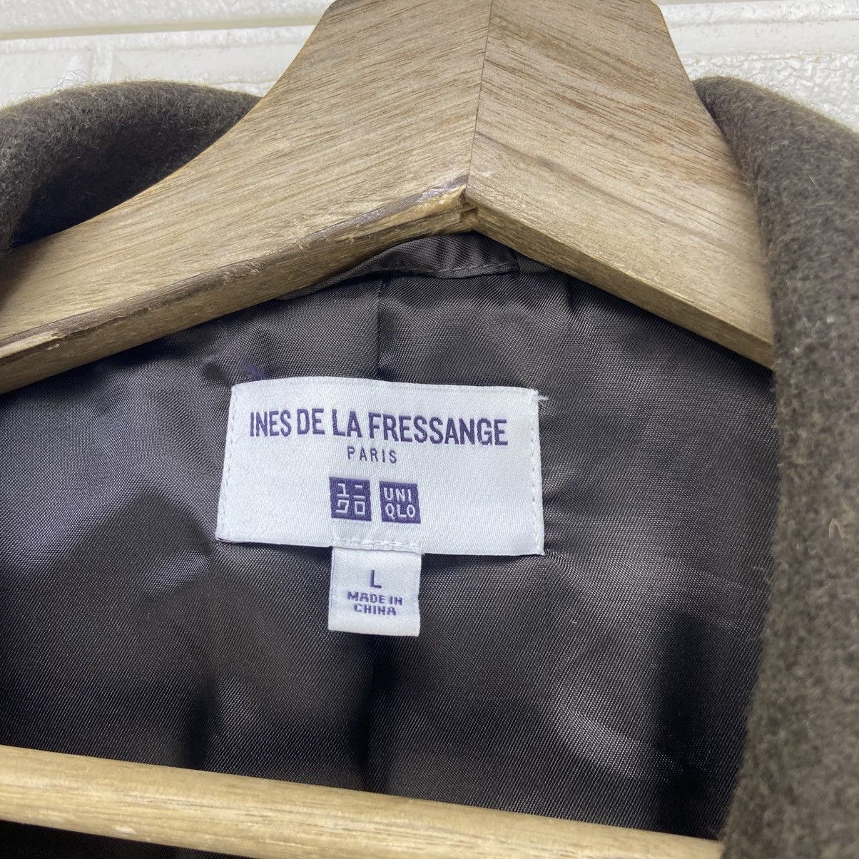 Japanese Brand Ines De La Fressange X Uniqlo Paris Double Breasted Wool Size M / US 6-8 / IT 42-44 - 10 Thumbnail