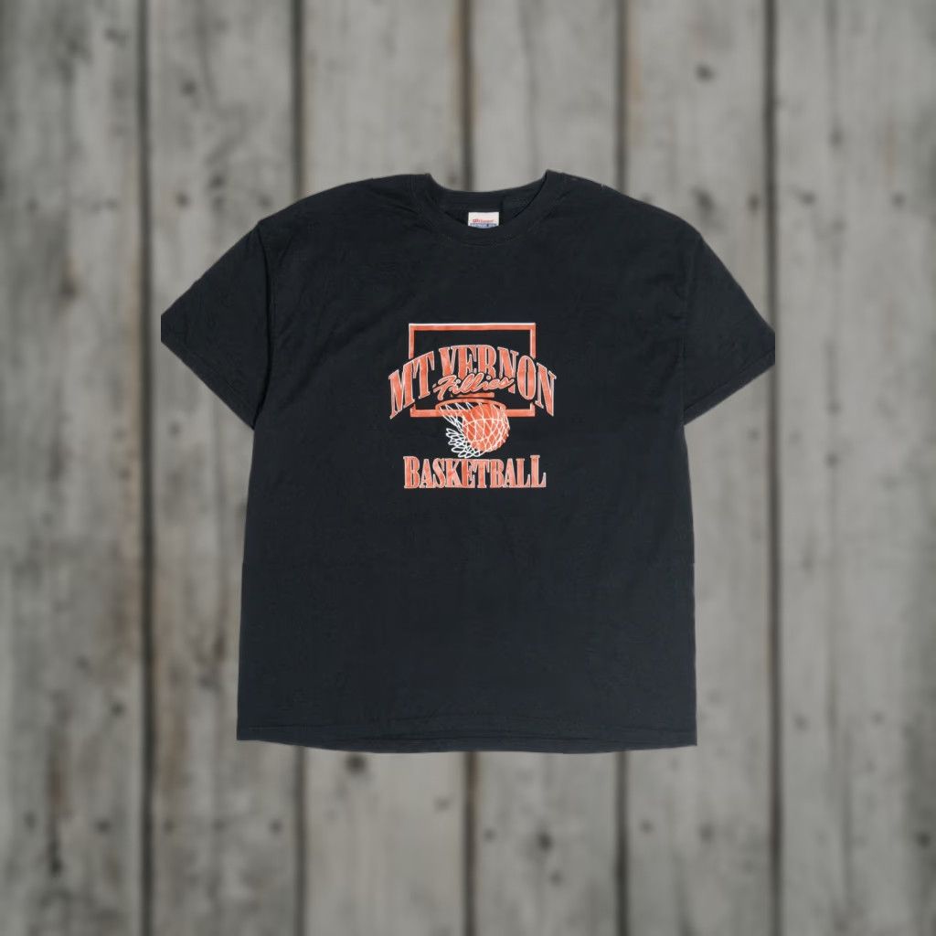 Hanes VINTAGE Mt. Vernon Fillies Basketball "We Not Me" T-Shirt Hanes Unisex Adults X-Large Black Short Sleeve Shirt Mens Girls Women? Size US XL / EU 56 / 4 - 1 Thumbnail