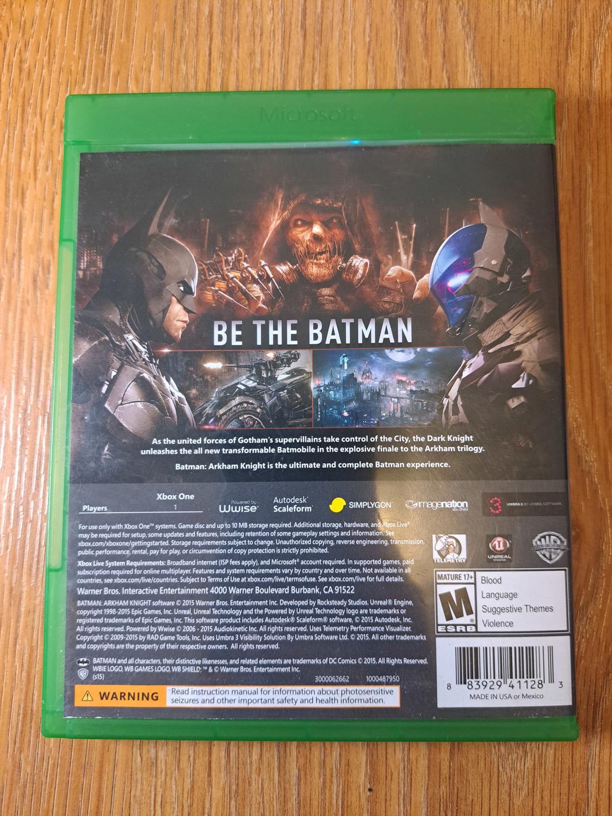 Other Batman: Arkham Knight Xbox One Game Size ONE SIZE - 2 Thumbnail