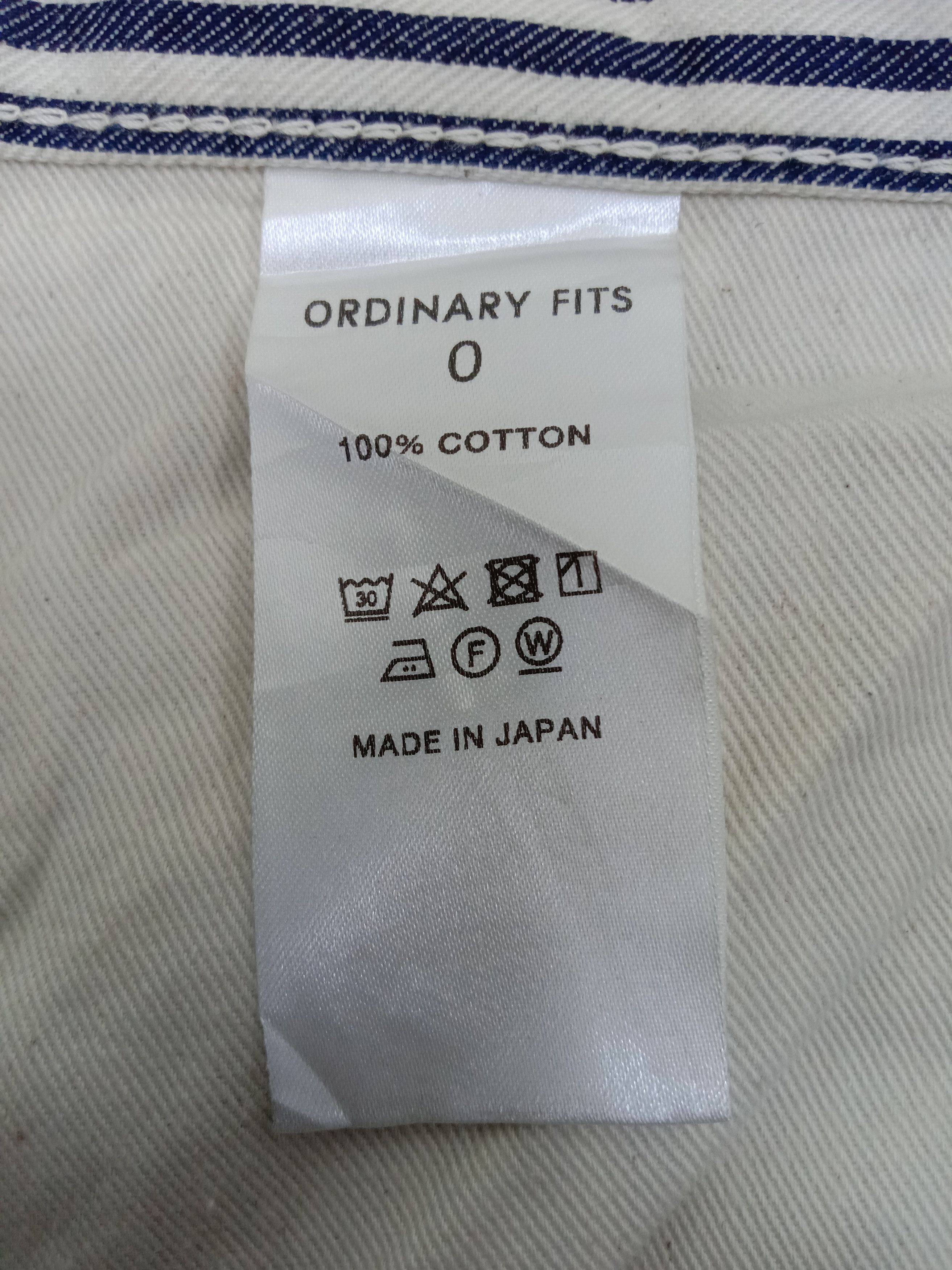 Japanese Brand Ordinary Fits Striped Wide Baggy Jeans Size 29" - 12 Thumbnail