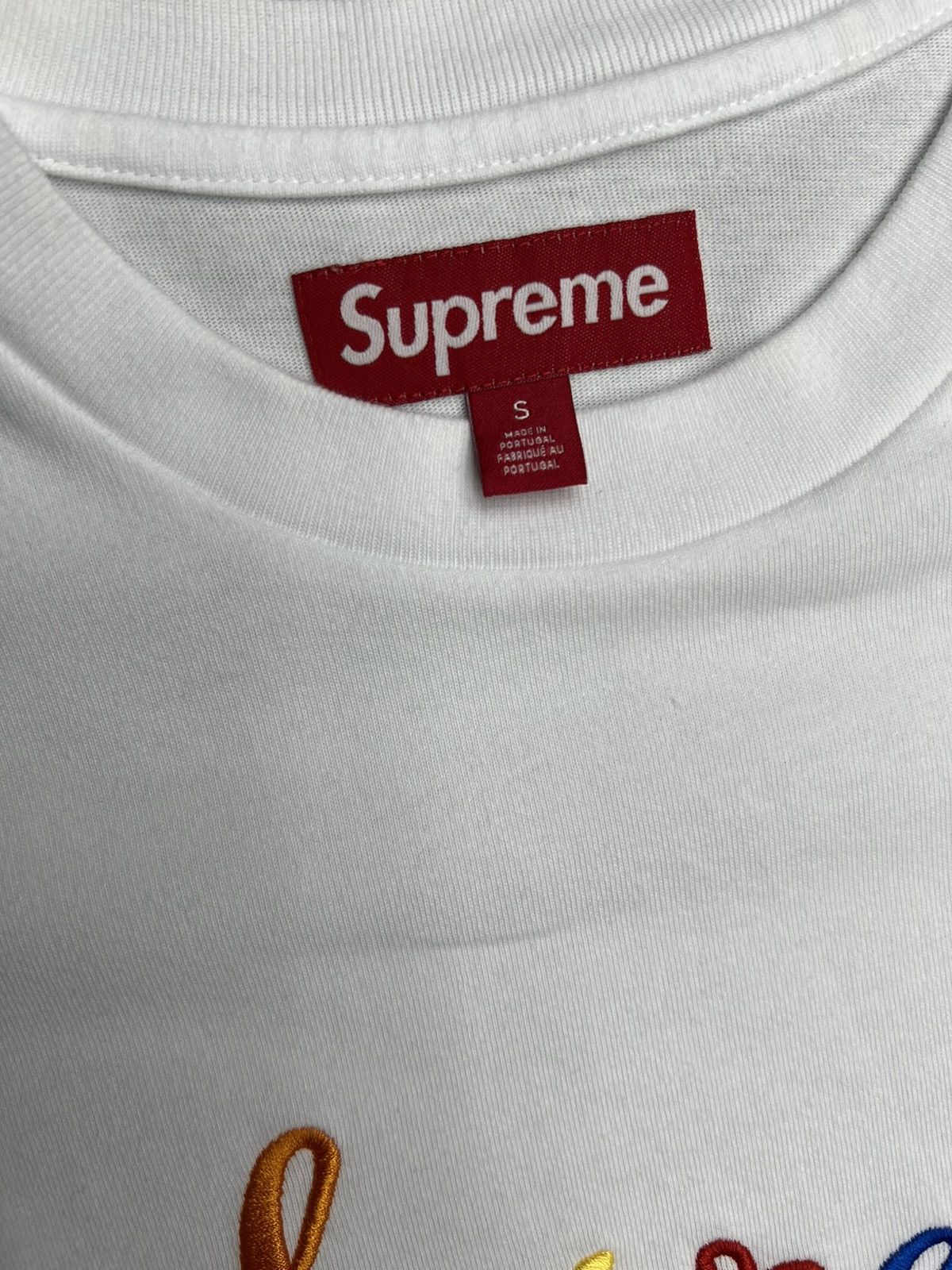 Supreme Supreme Cursive T-Shirt Size US S / EU 44-46 / 1 - 3 Thumbnail
