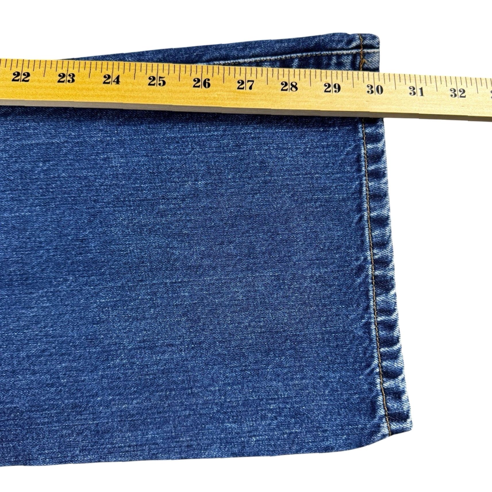 Ralph Lauren VINTAGE Lauren Ralph Lauren Jeans Women's 14 Denim Bootcut 100% Cotton Midrise Blue 5-Pocket Mens Womens Bells Size 36" / US 14 / IT 50 - 4 Thumbnail