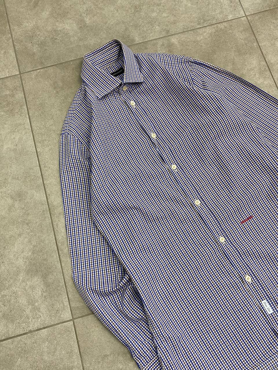 Dsquared2 Vintage Dsquared2 Dean Dan Embroidered Logo Check Shirt Size US S / EU 44-46 / 1 - 4 Thumbnail