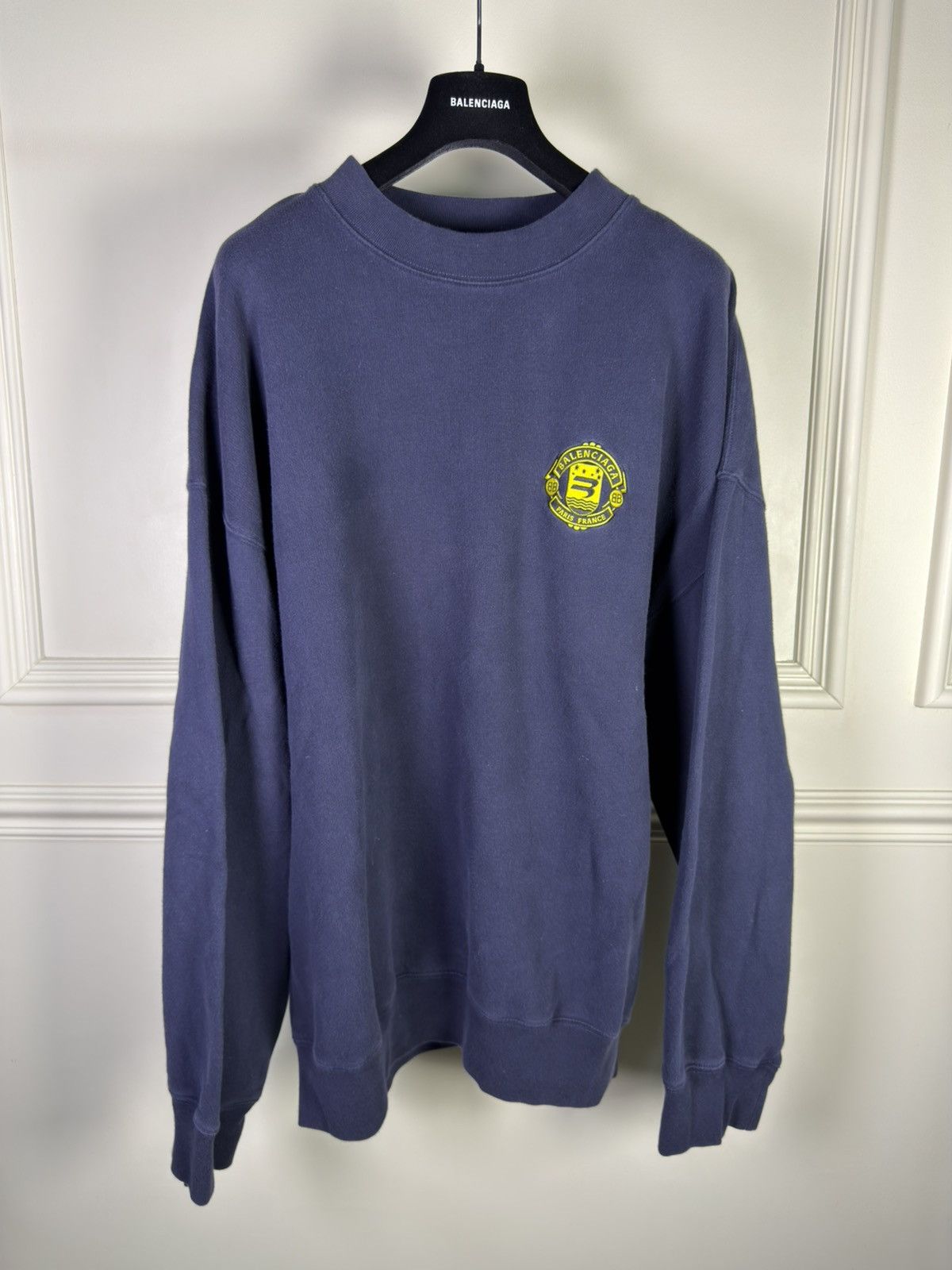 Balenciaga BALENCIAGA DEMNA 3B PARIS LOGO SPORT FOOT SWEATER Size US M / EU 48-50 / 2 - 1 Thumbnail