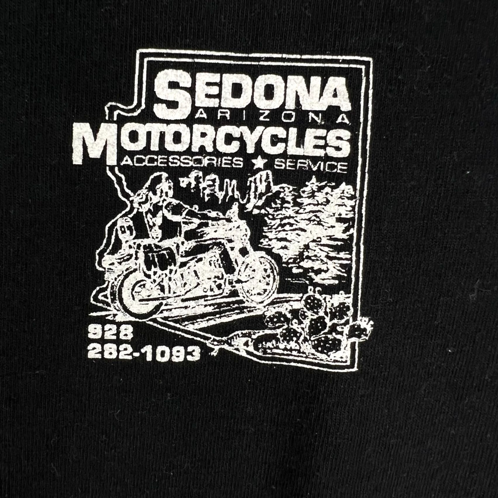 Delta Delta Shirt Mens M Black Graphic Tee Sedona Motorcycles Tag Size US M / EU 48-50 / 2 - 3 Thumbnail