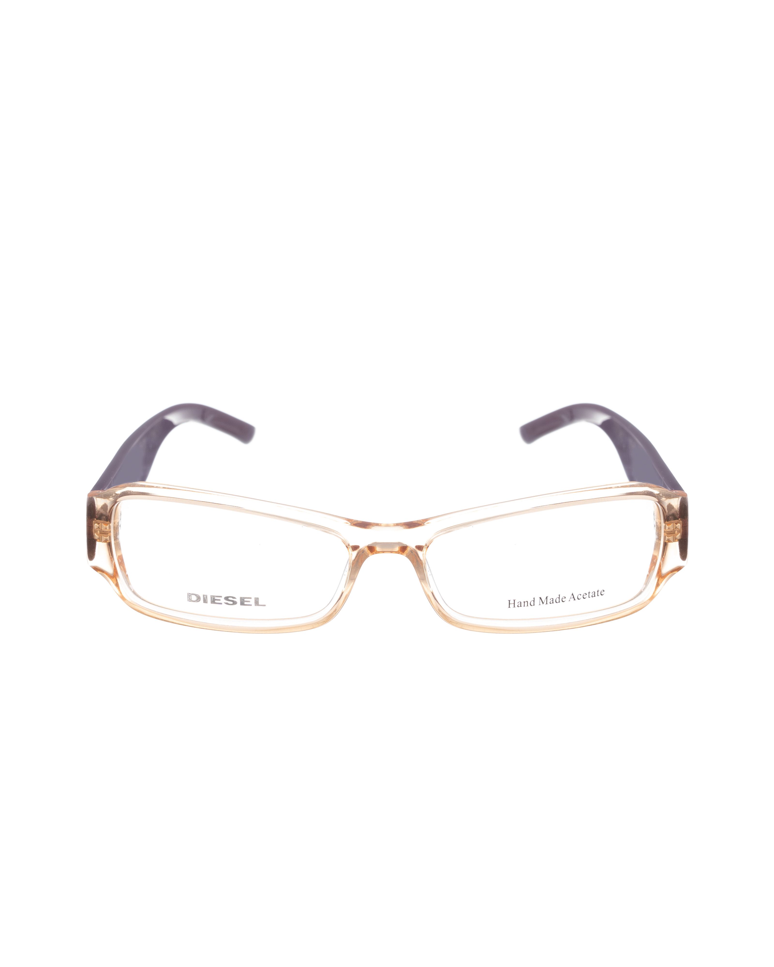 Diesel Diesel 00s Transparent Yellowish Glasses with Brown Temples Size ONE SIZE - 1 Thumbnail