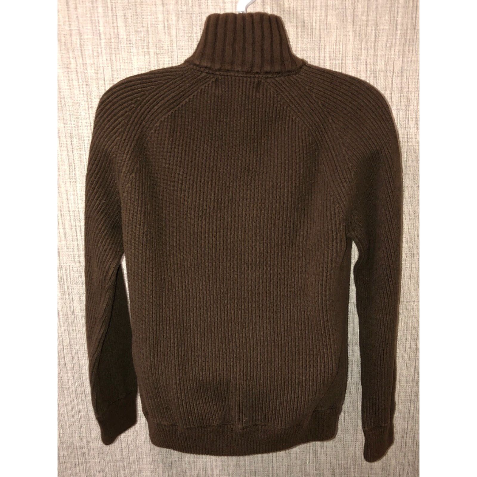 Lucky Brand VINTAGE Lucky Brand Men's Sweater 1/4 Button Up Long Sleeve Cotton Size XL Brown Size US XL / EU 56 / 4 - 5 Thumbnail