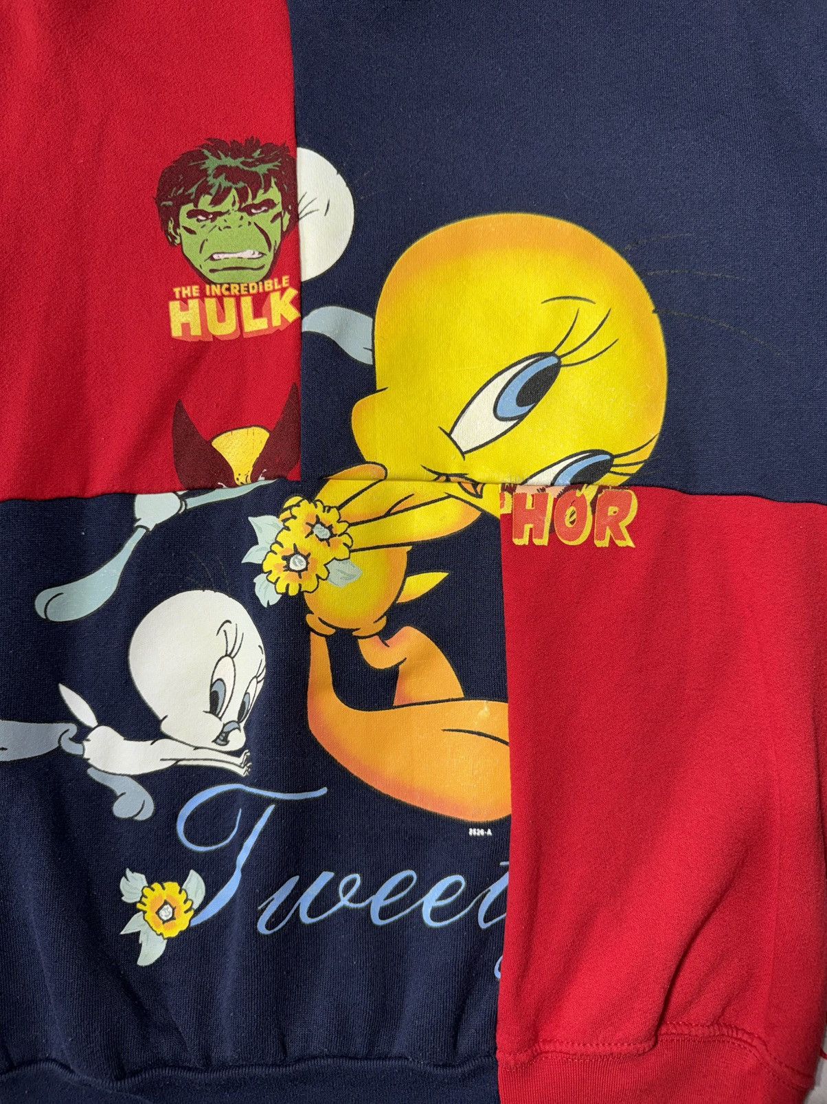 Other Vintage Reworked Marvel & Looney Tunes Crewneck Sweatshirt Size US M / EU 48-50 / 2 - 2 Thumbnail