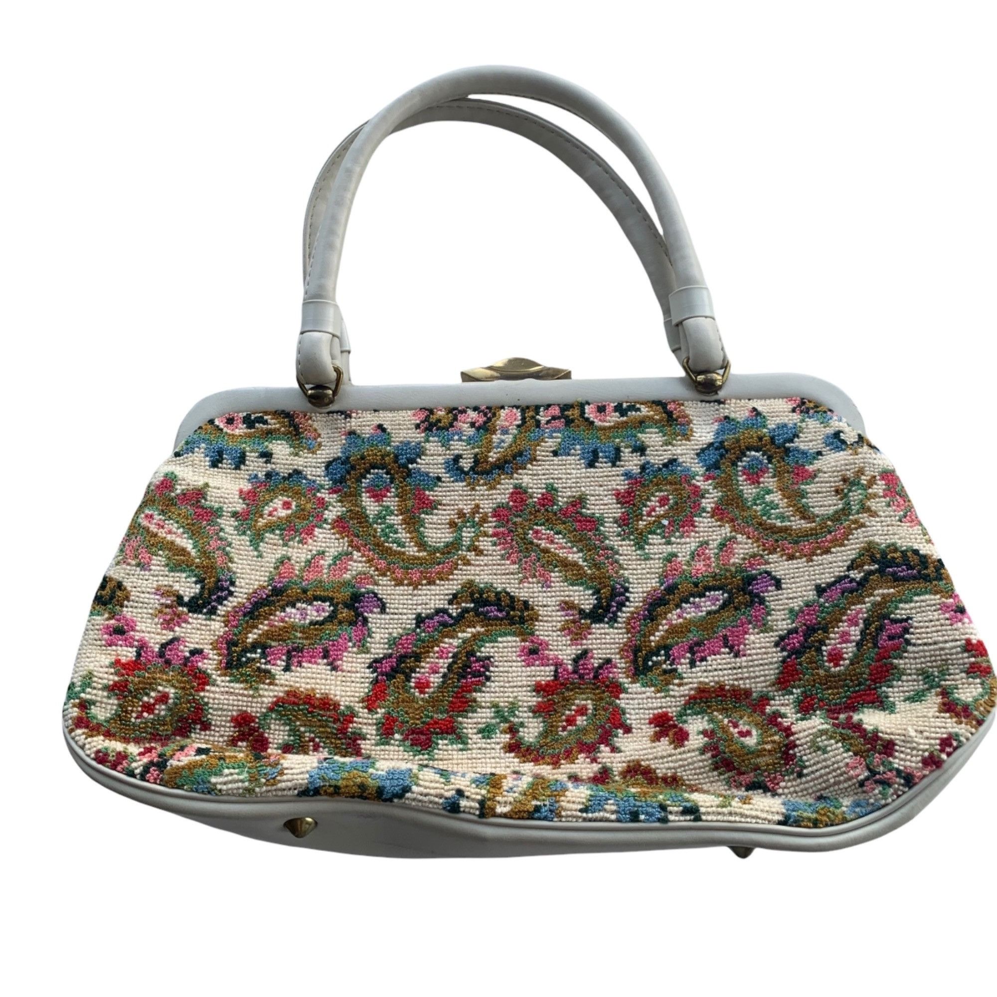 Vintage Vintage Garay Tapestry Grandmacore Satchel Purse Size ONE SIZE - 7 Thumbnail