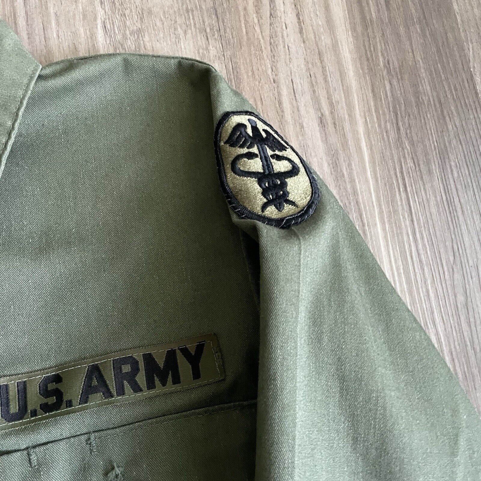 Vintage Vintage 1980s US Army Military OG-507 Utility Button Shirt M Size US M / EU 48-50 / 2 - 2 Thumbnail