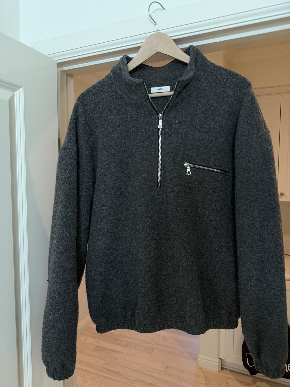 RIER RIER Charcoal Gray Half Zip Size US L / EU 52-54 / 3 - 1 Thumbnail