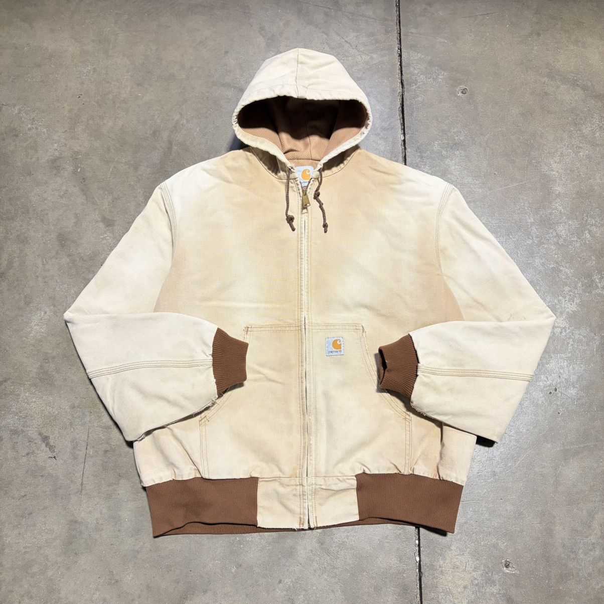 Carhartt Vintage 90s Carhartt Hooded Jacket Thermal Line JR106 J03 Size US XL / EU 56 / 4 - 8 Thumbnail