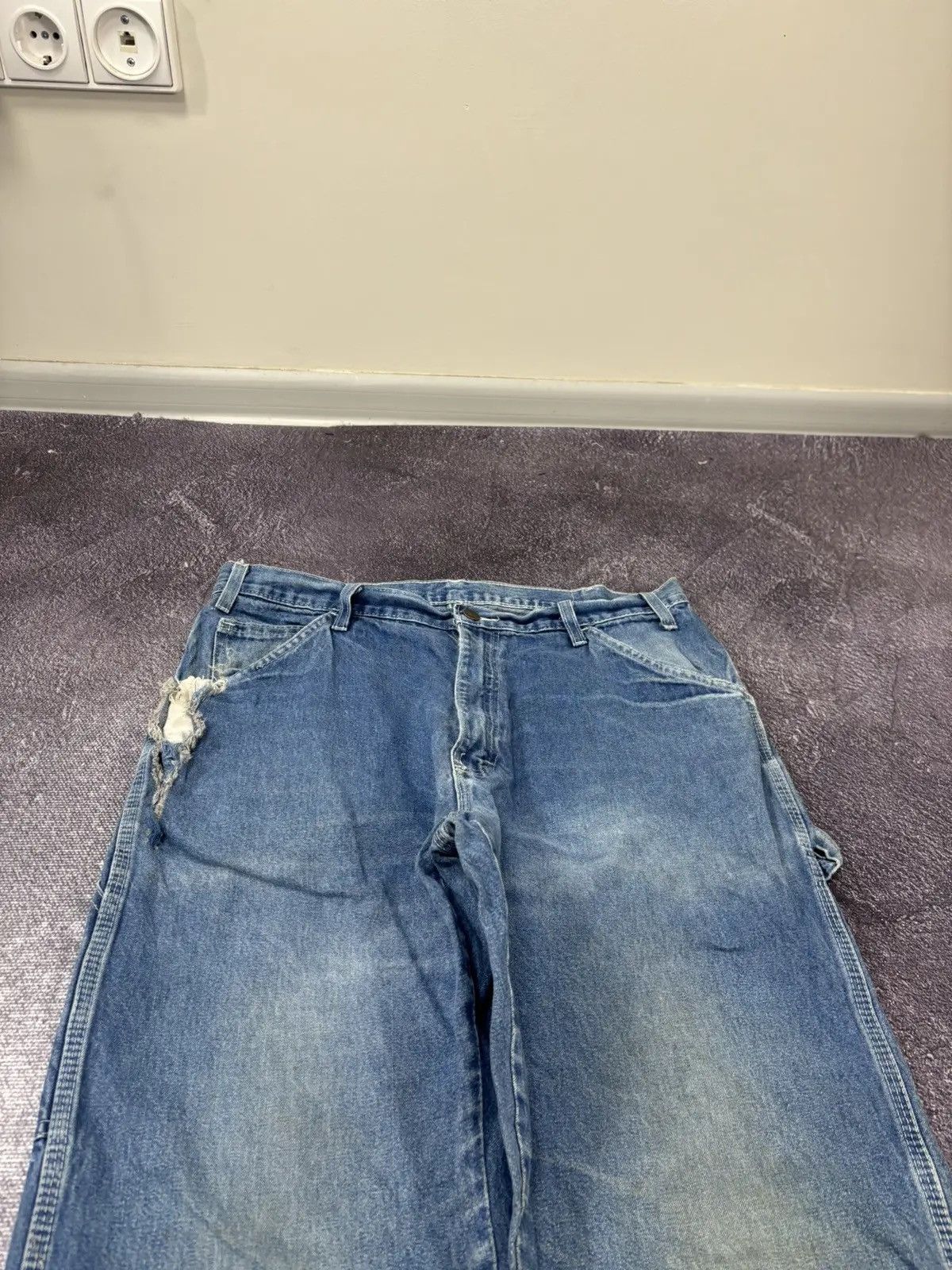 Dickies × Vintage Vintage Dickies Y2K Blue Work Denim USA Hype Jeans Size US 34 / EU 50 - 9 Thumbnail