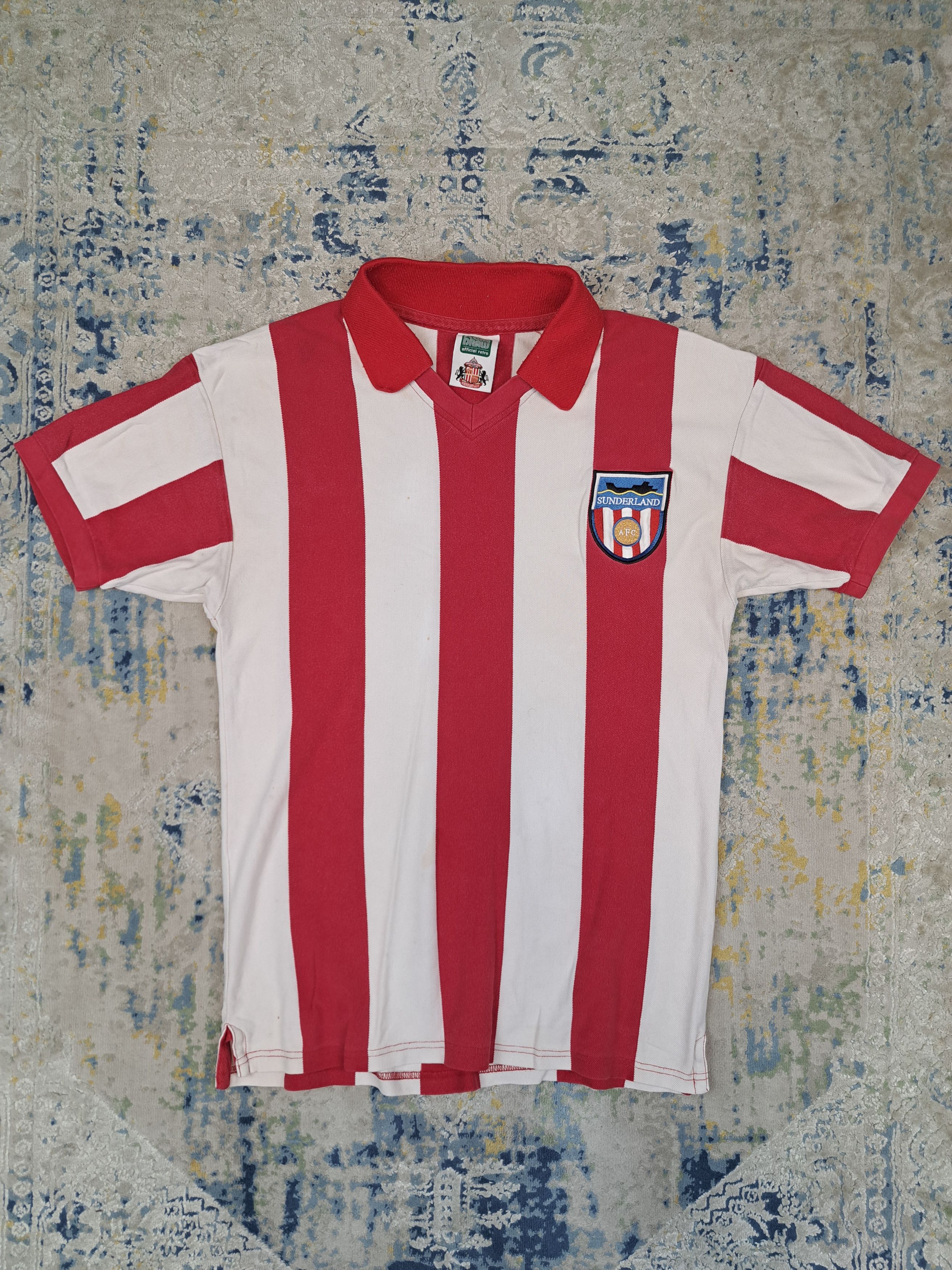 Vintage Vintage 1977 Sunderland Home Kit Soccer Blokecore Score Draw Size US M / EU 48-50 / 2 - 1 Thumbnail