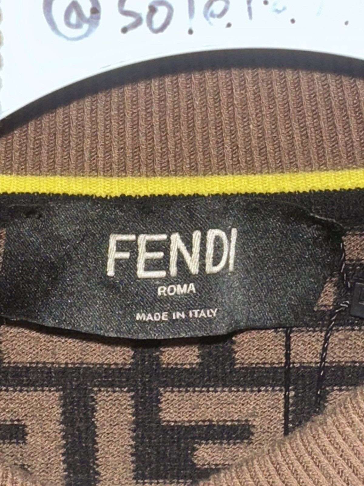 Fendi FENDI TURTLE NECK SWEATER SIZE 50 M Size US M / EU 48-50 / 2 - 8 Thumbnail
