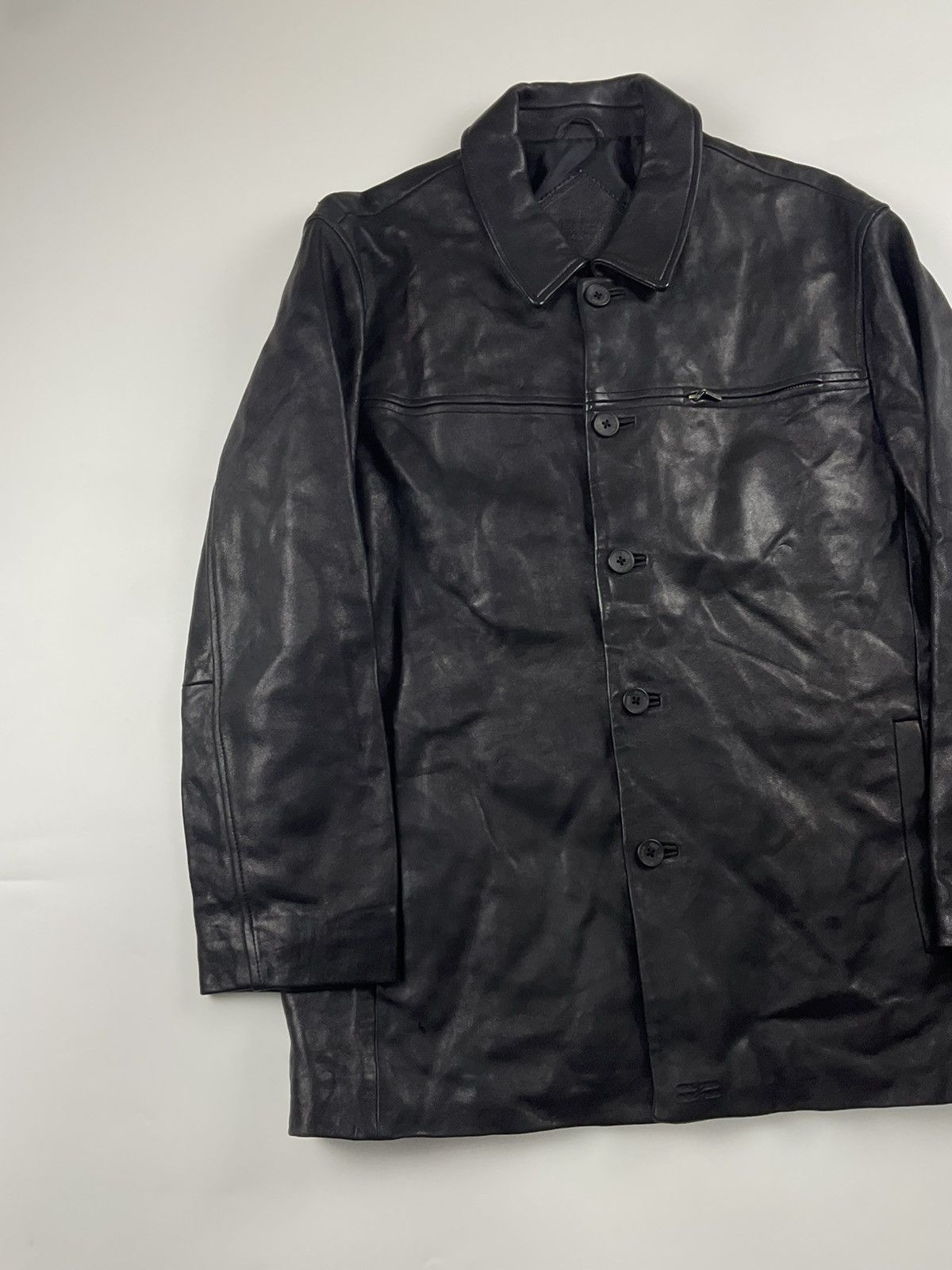 Balenciaga Vintage Balenciaga Leather Jacket Size US L / EU 52-54 / 3 - 4 Thumbnail