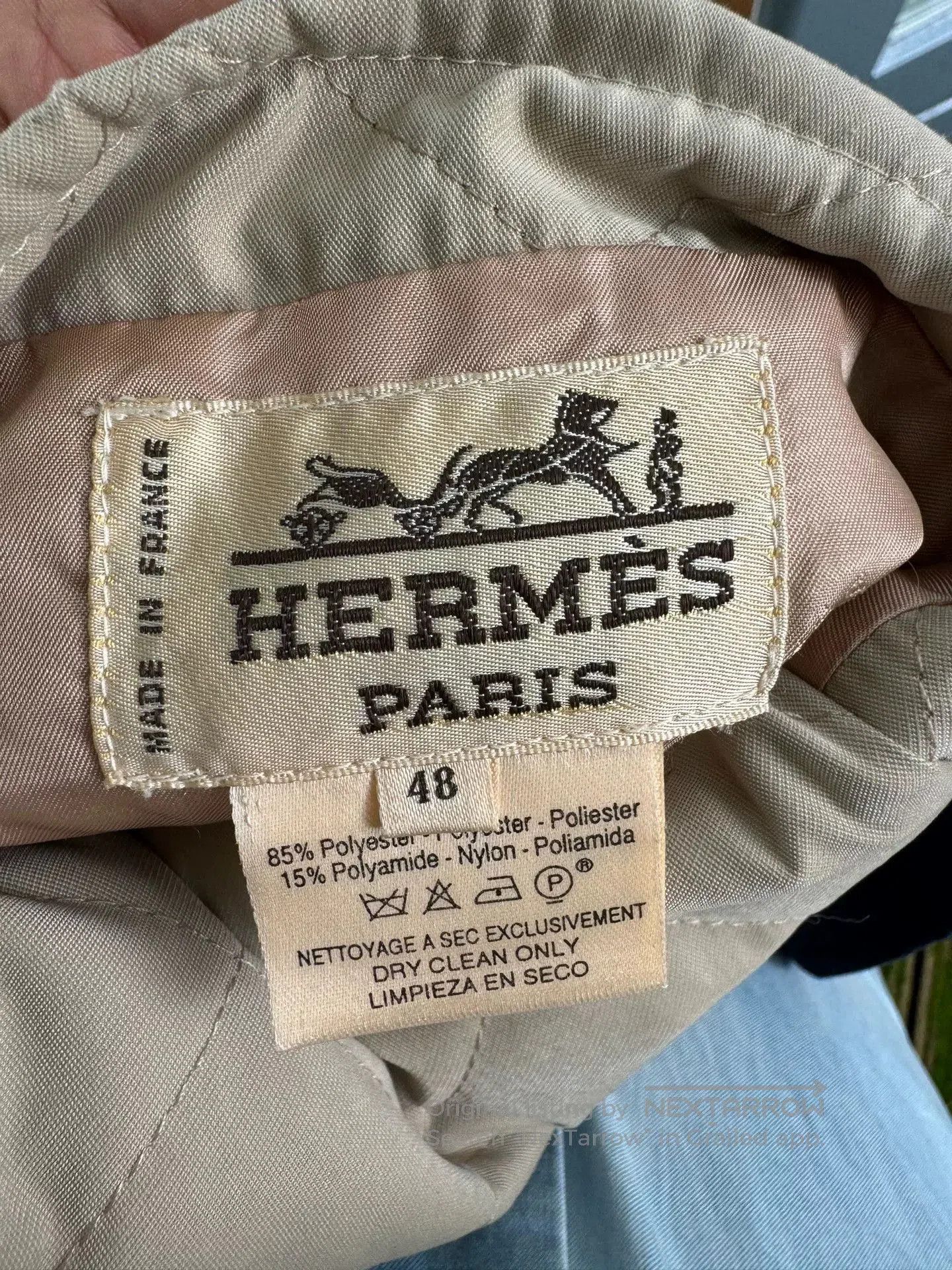 Hermes Quilted Padding Coat Size 48.