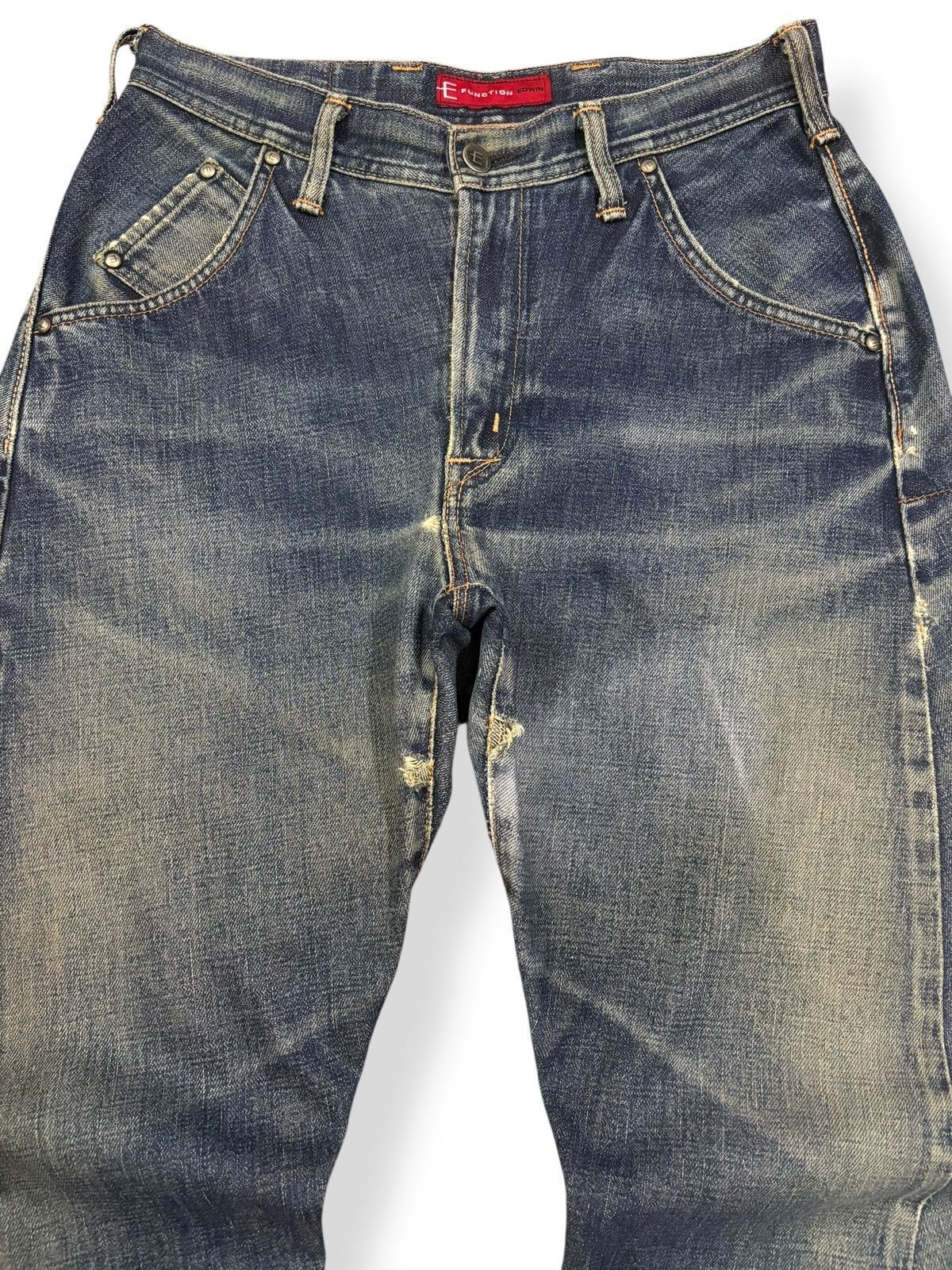 Vintage Edwin E Function Mud Wash Loose Twisted Leg Jeans