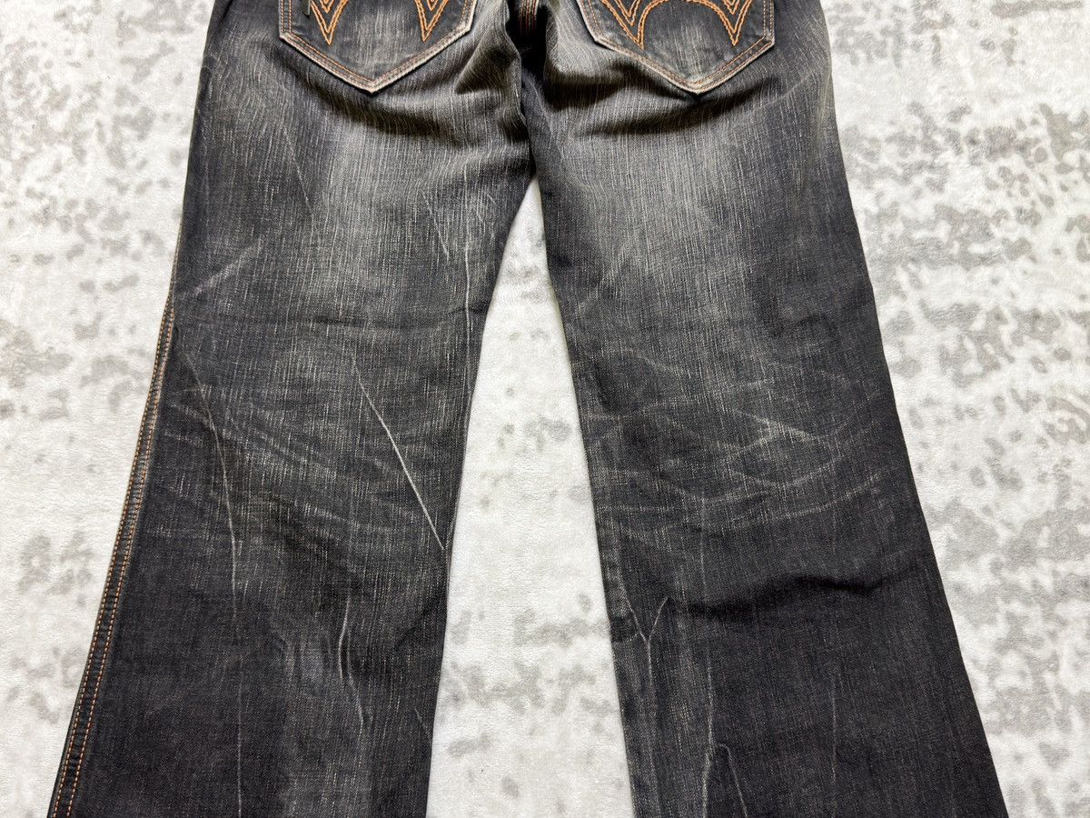 Edwin Vintage Edwin 503 Blue Trip Mud Wash Straight Y2K Denim Size US 31 - 12 Thumbnail