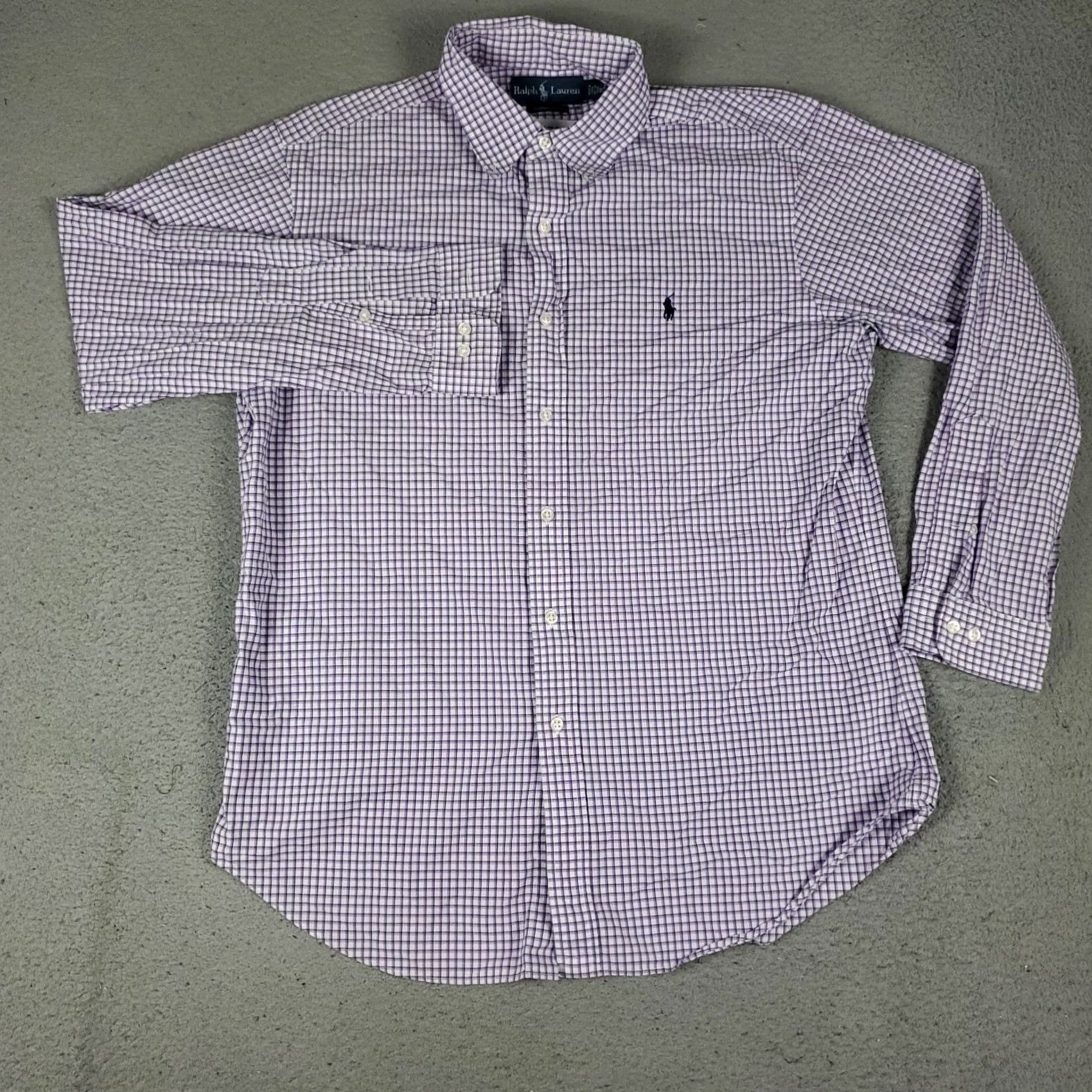 Ralph Lauren Ralph Lauren Shirt Mens 16 Purple Pony Dress Button Up Long Sleeve Size 42R - 3 Thumbnail