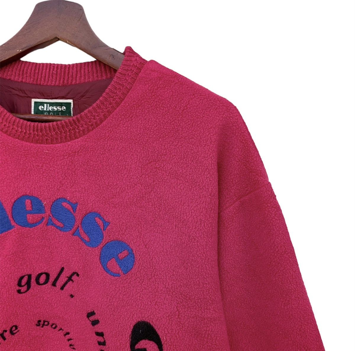 Ellesse × Polartec Vintage 90s Ellesse Golf Polartec Fleece Sweatshirt Size L / US 10 / IT 46 - 4 Thumbnail