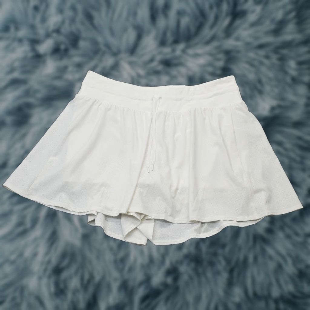 Vintage CALIA Womens XXL White Knit Waistband Shorts High-Rise Relaxed Fit Performance Size 40" / US 18 - 1 Thumbnail