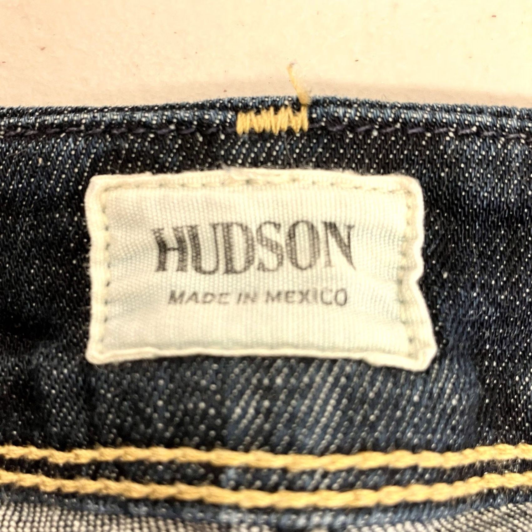 Hudson HUDSON Jeans Collin Skinny Dark Wash 26 Y2K Low Rise Denim Stretch 5-Pocket Womens Jeans Flap Zipper Button Front Back Fading Size 26" / US 2 / IT 38 - 3 Thumbnail